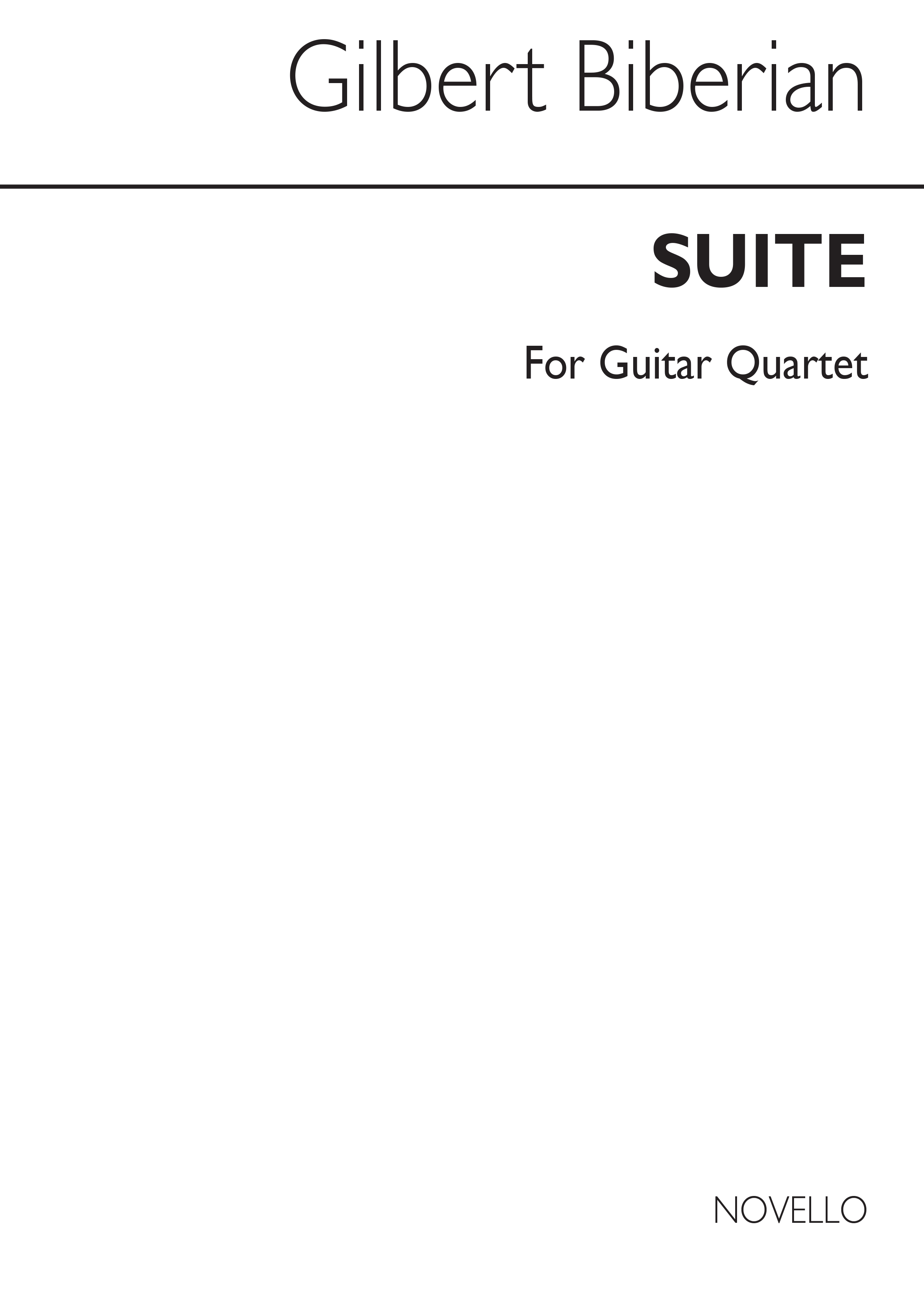 Biberian: Suite For Guitar Quartet