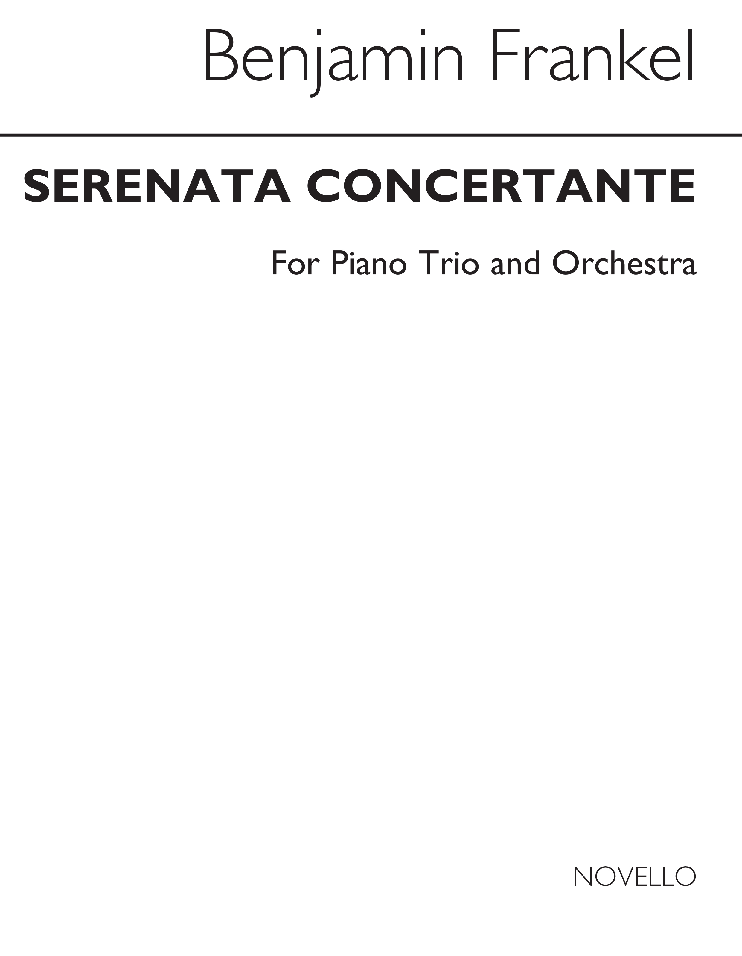 Benjamin Frankel: Serenata Concertante (Score and Parts)