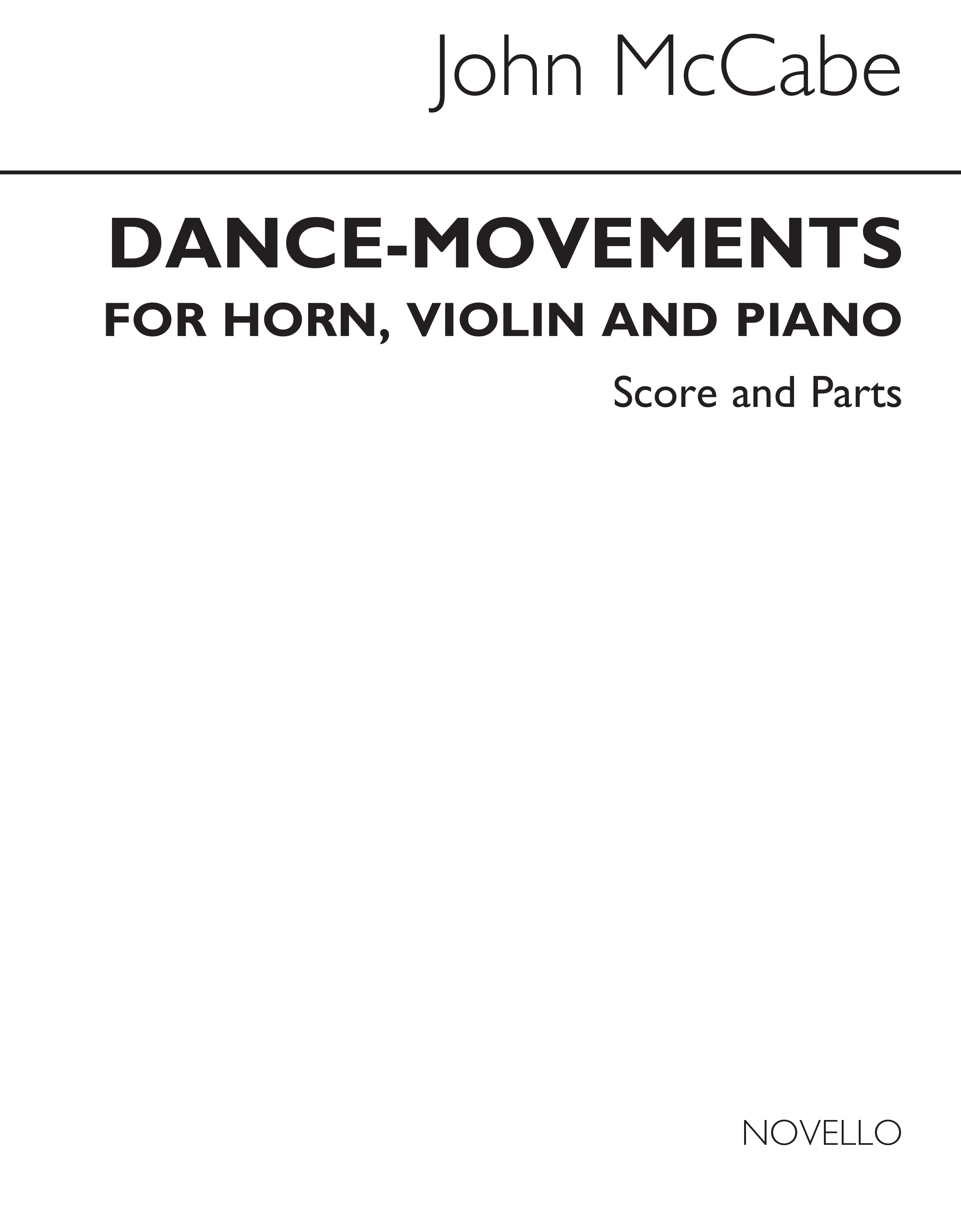 John McCabe: Dance-Movements (Score/Parts)