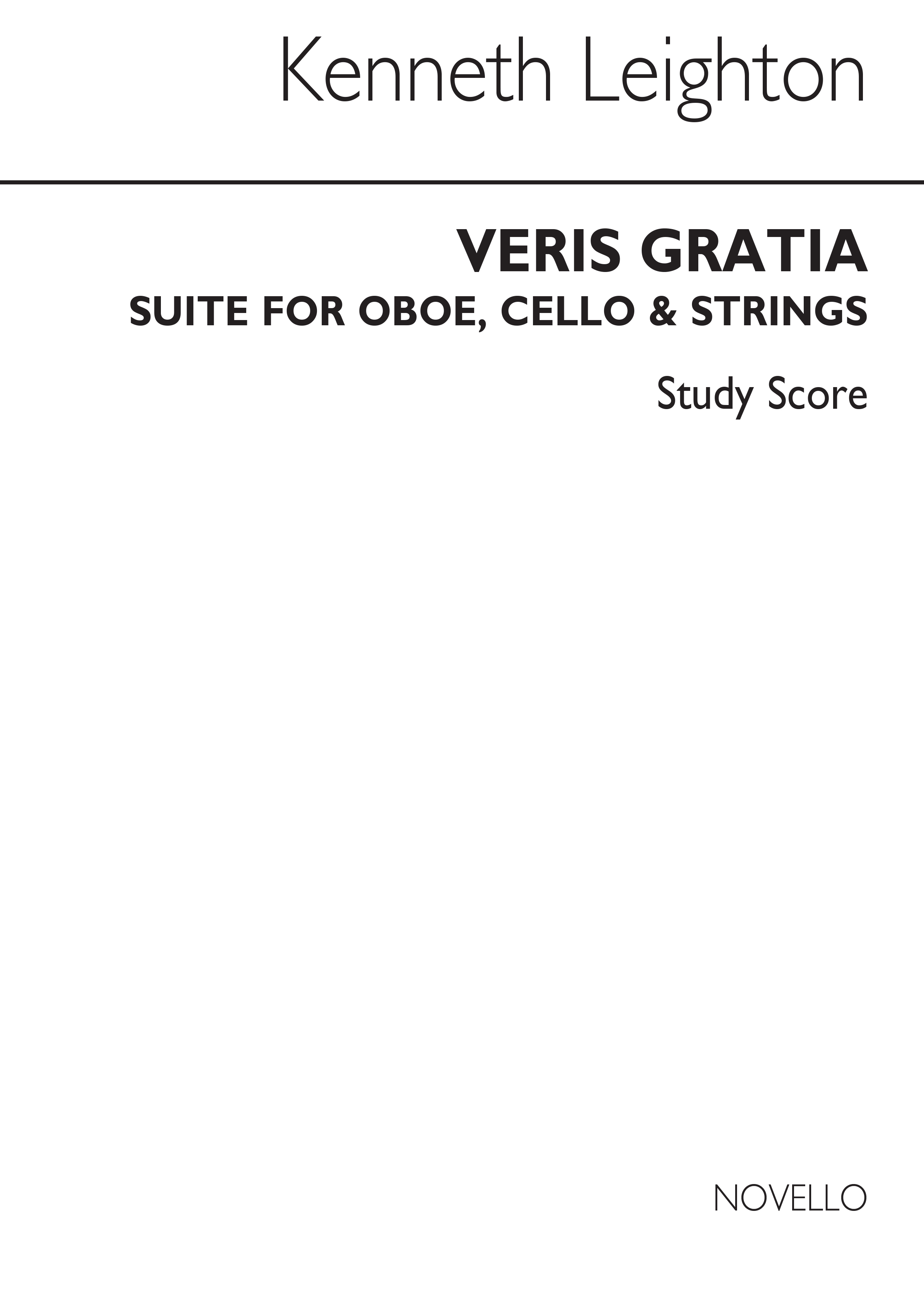Kenneth Leighton: Veris Gratia Op. 9 (Study Score)