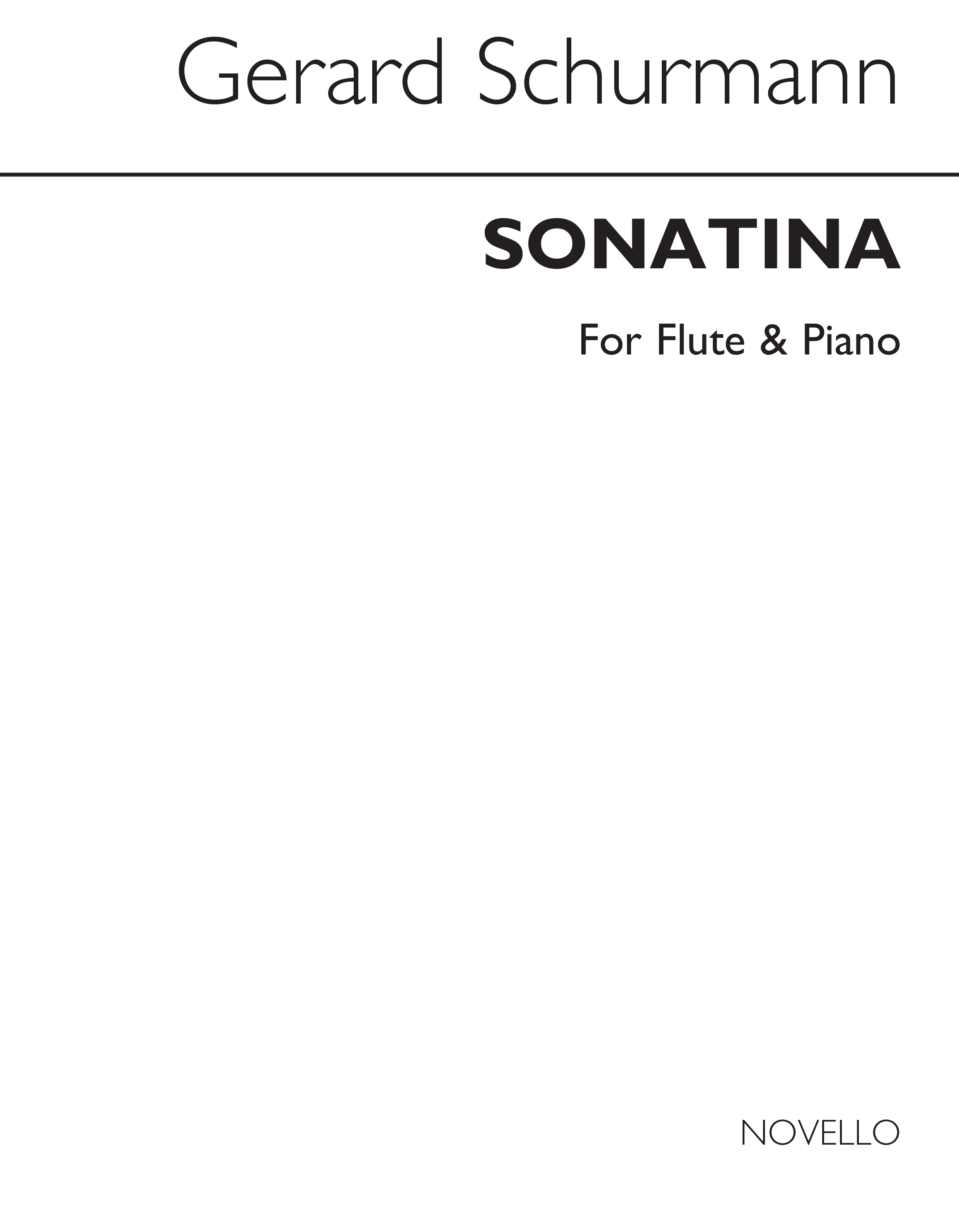 Schurmann: Sonatina for Flute and Piano