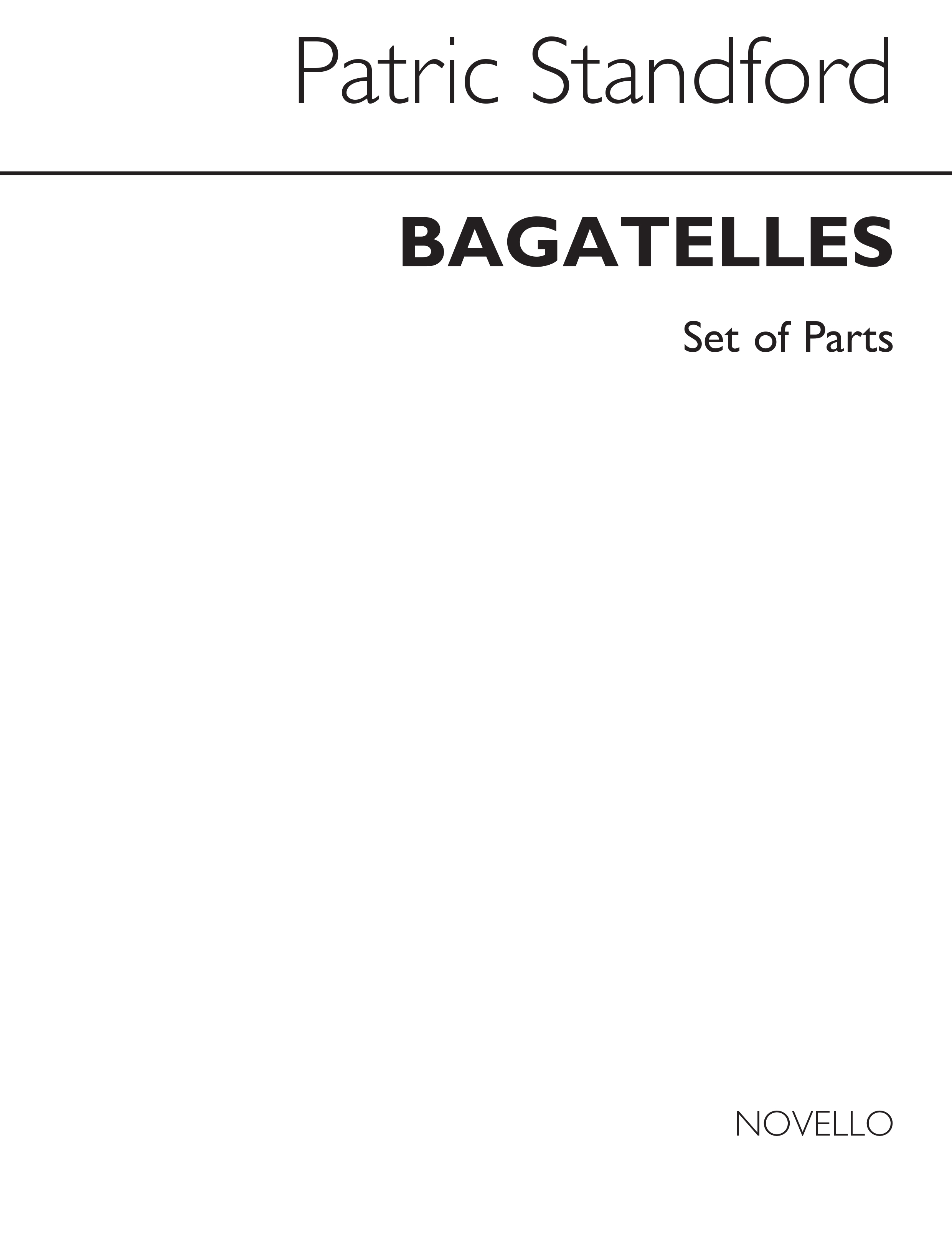 Standford: Bagatelles For String Quartet (Parts)