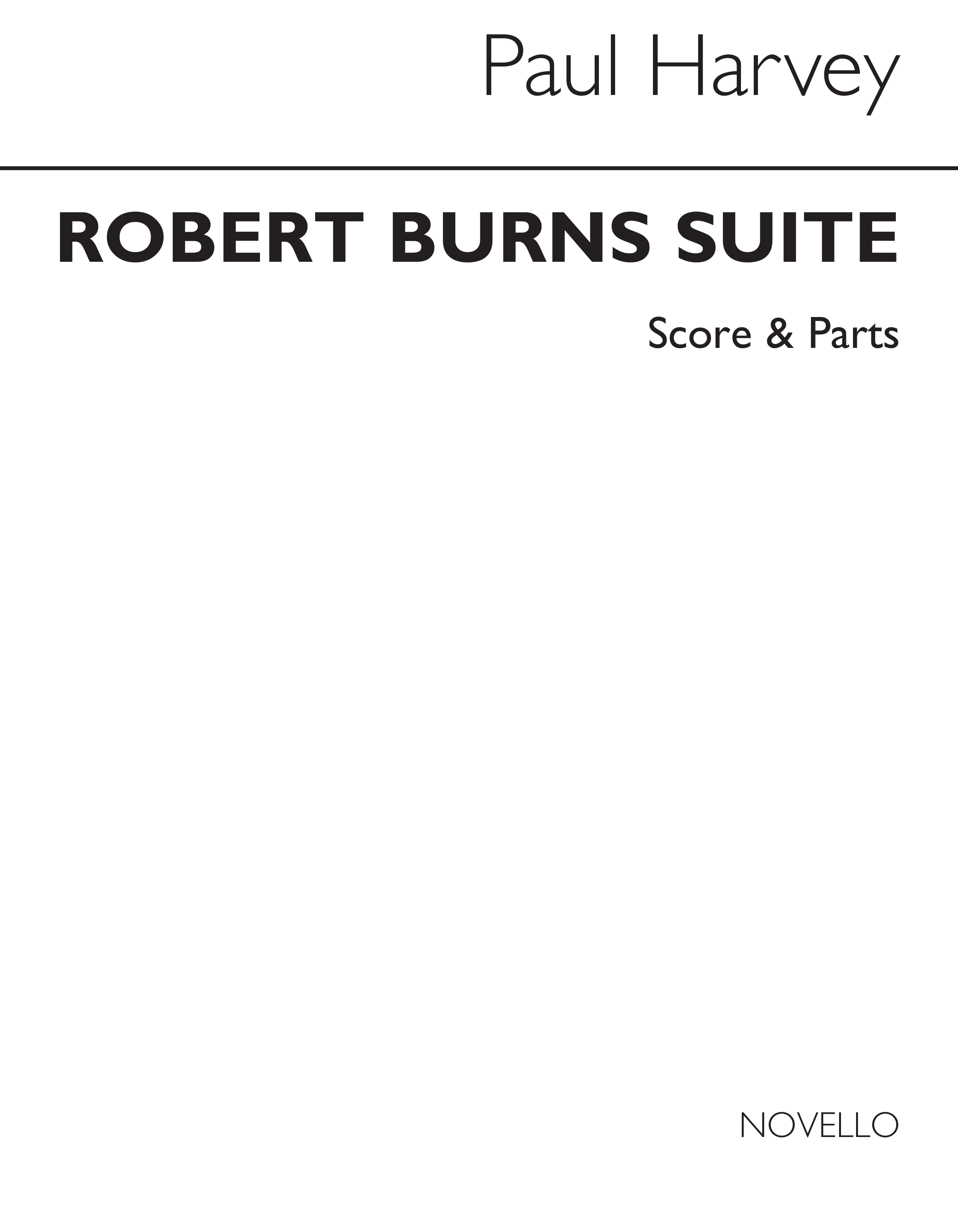 Peter Harvey: Robert Burns Suite for Sax Quartet (Score and Parts)