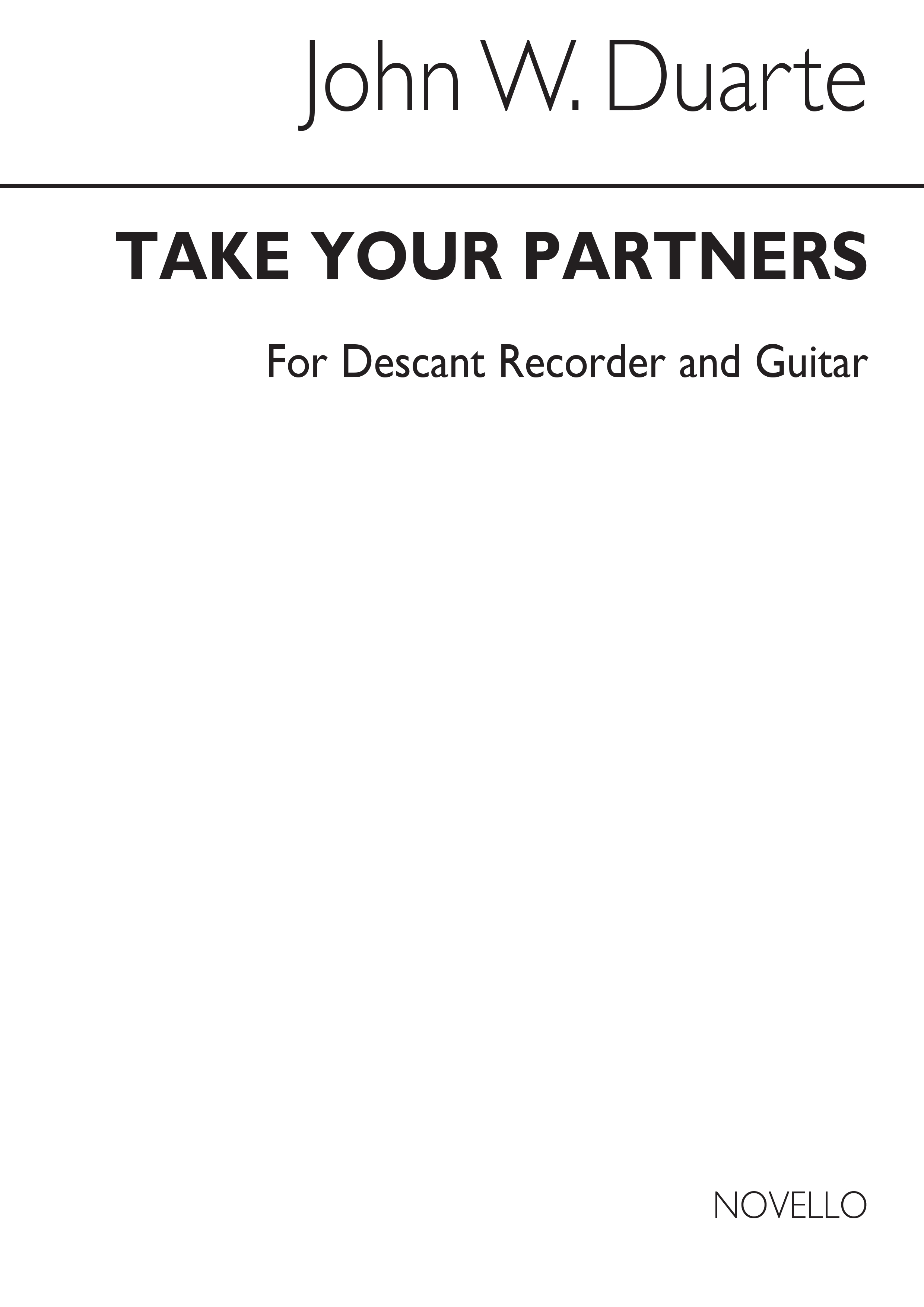Duarte: Take Your Partners for Descant Recorder and Guitar