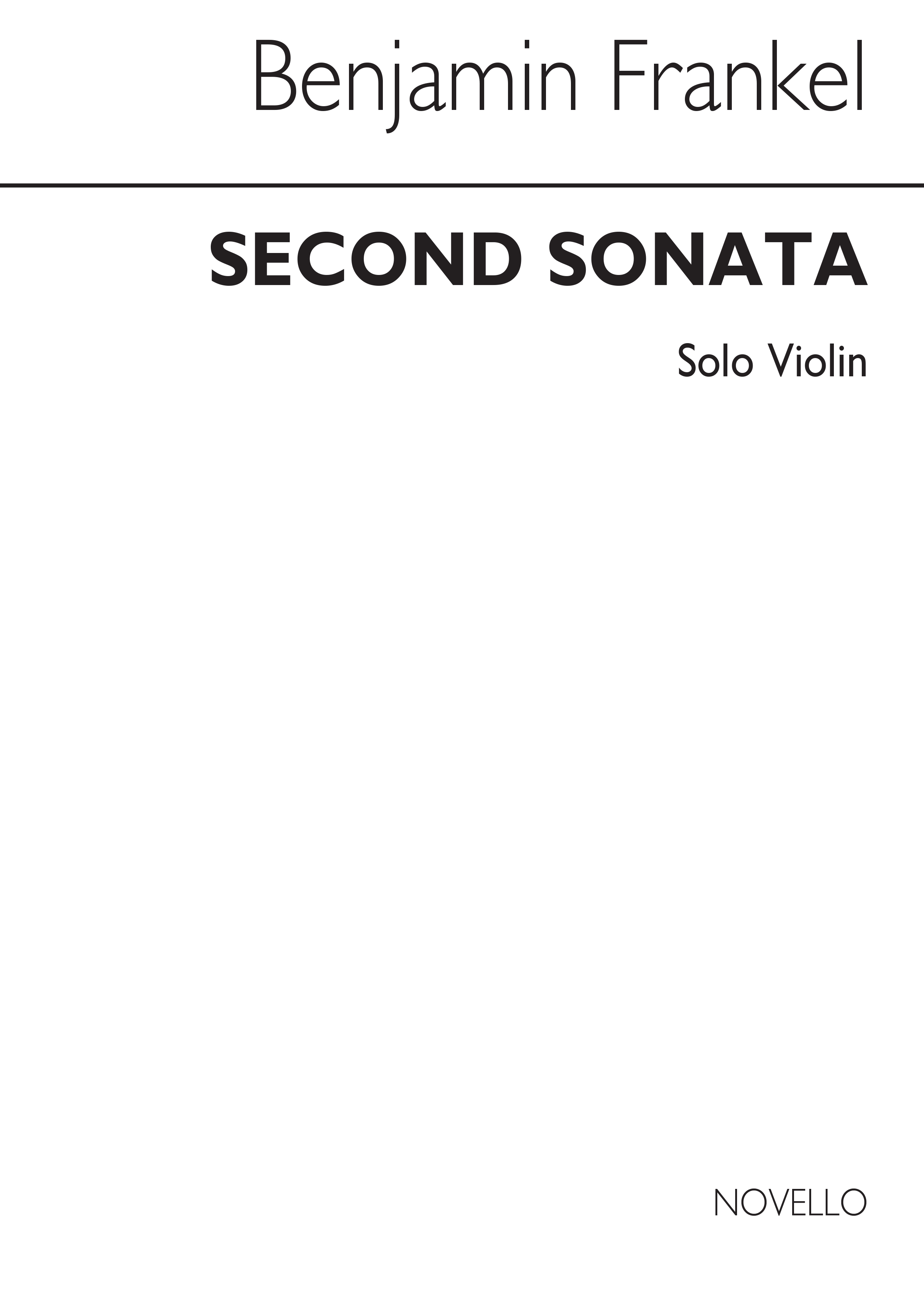 Frankel: Sonata No.2 For Solo Violin