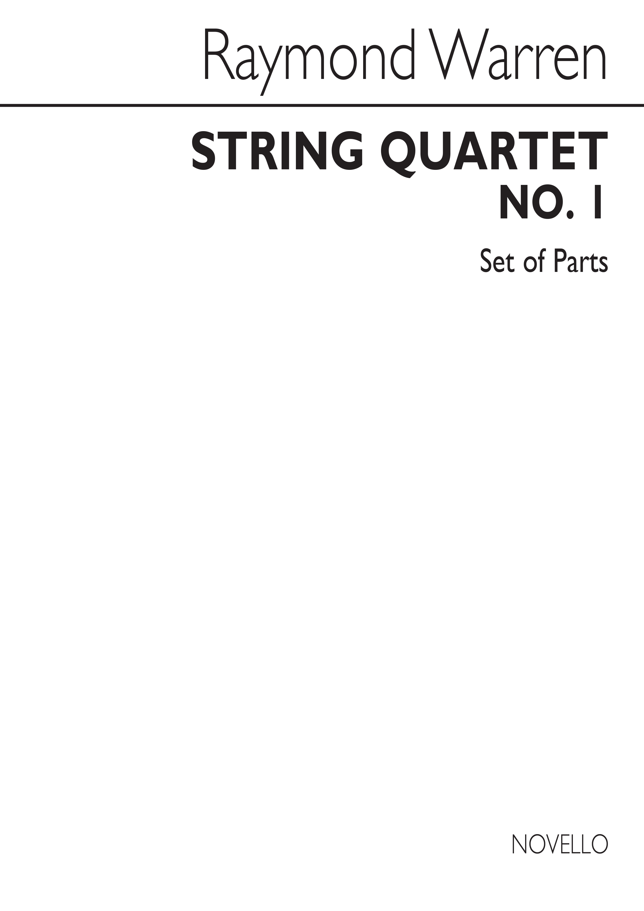 George Warren: String Quartet No.1 (Parts)