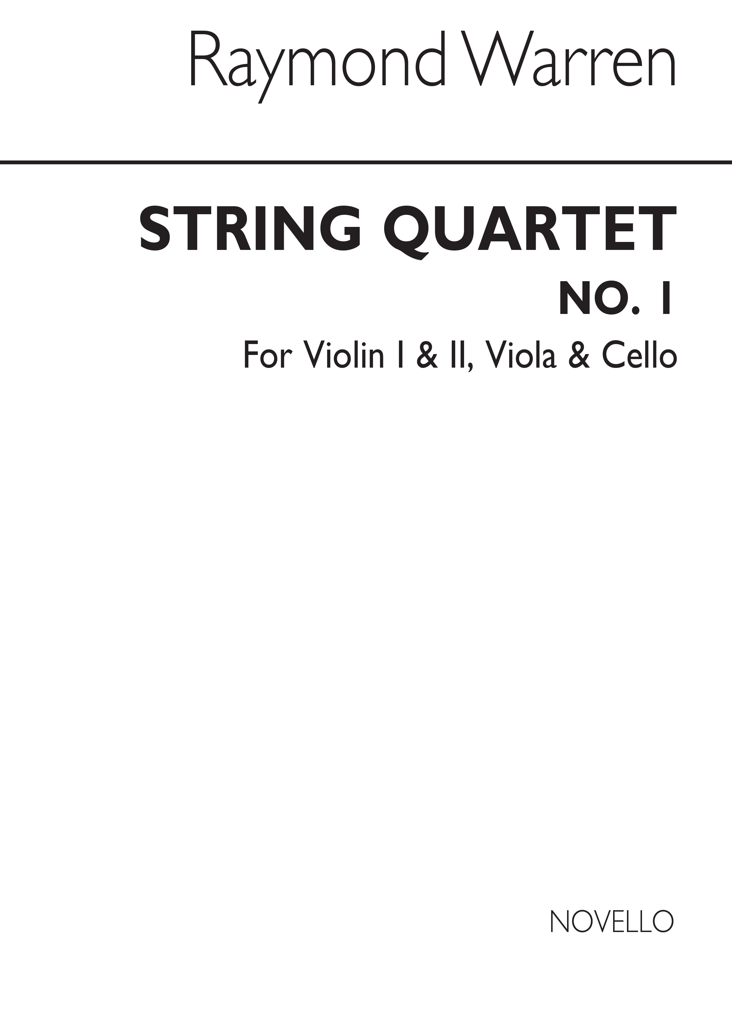 George Warren: String Quartet No.1 (Score)