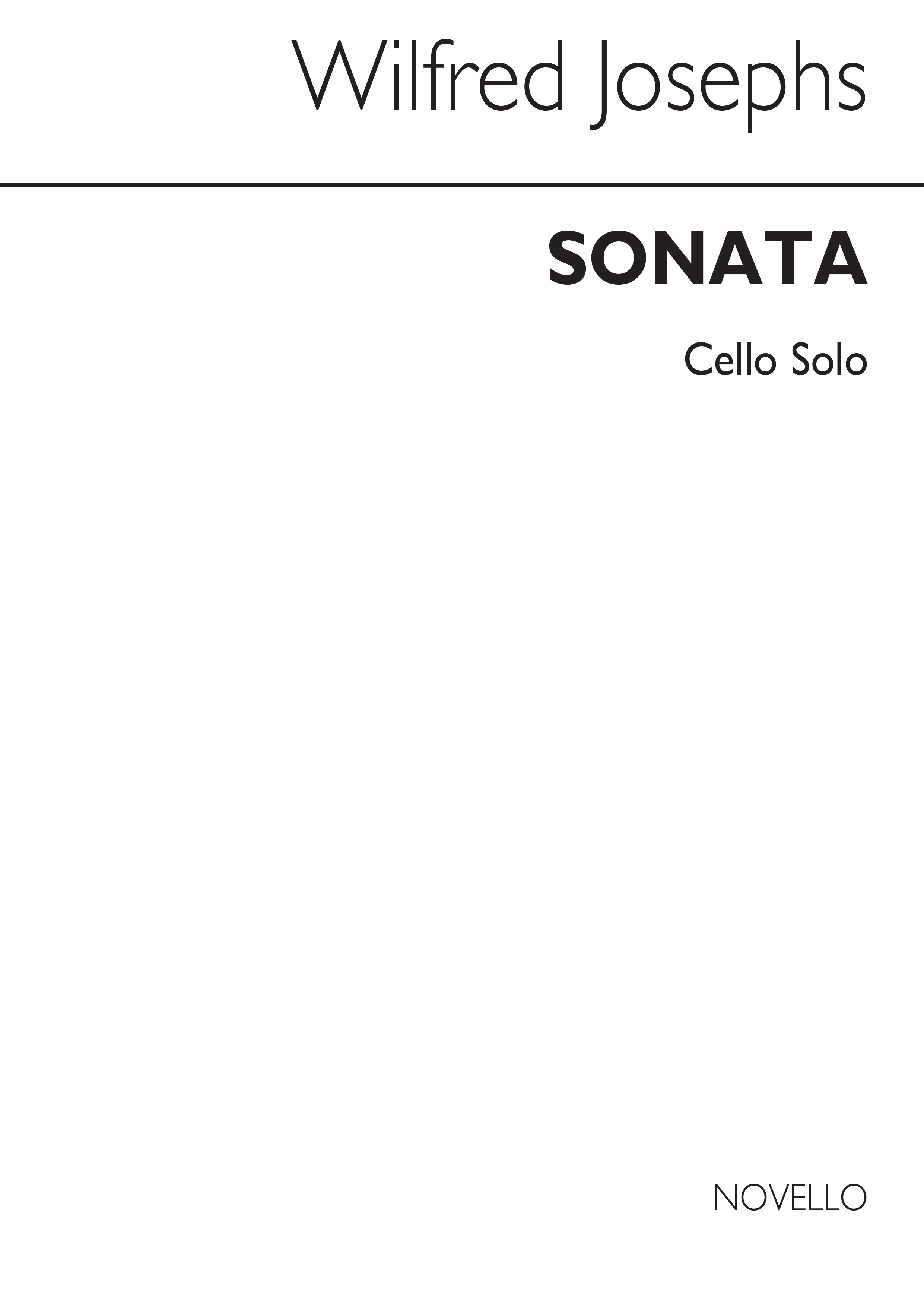 Josephs: Sonata For Cello (Cello Solo)