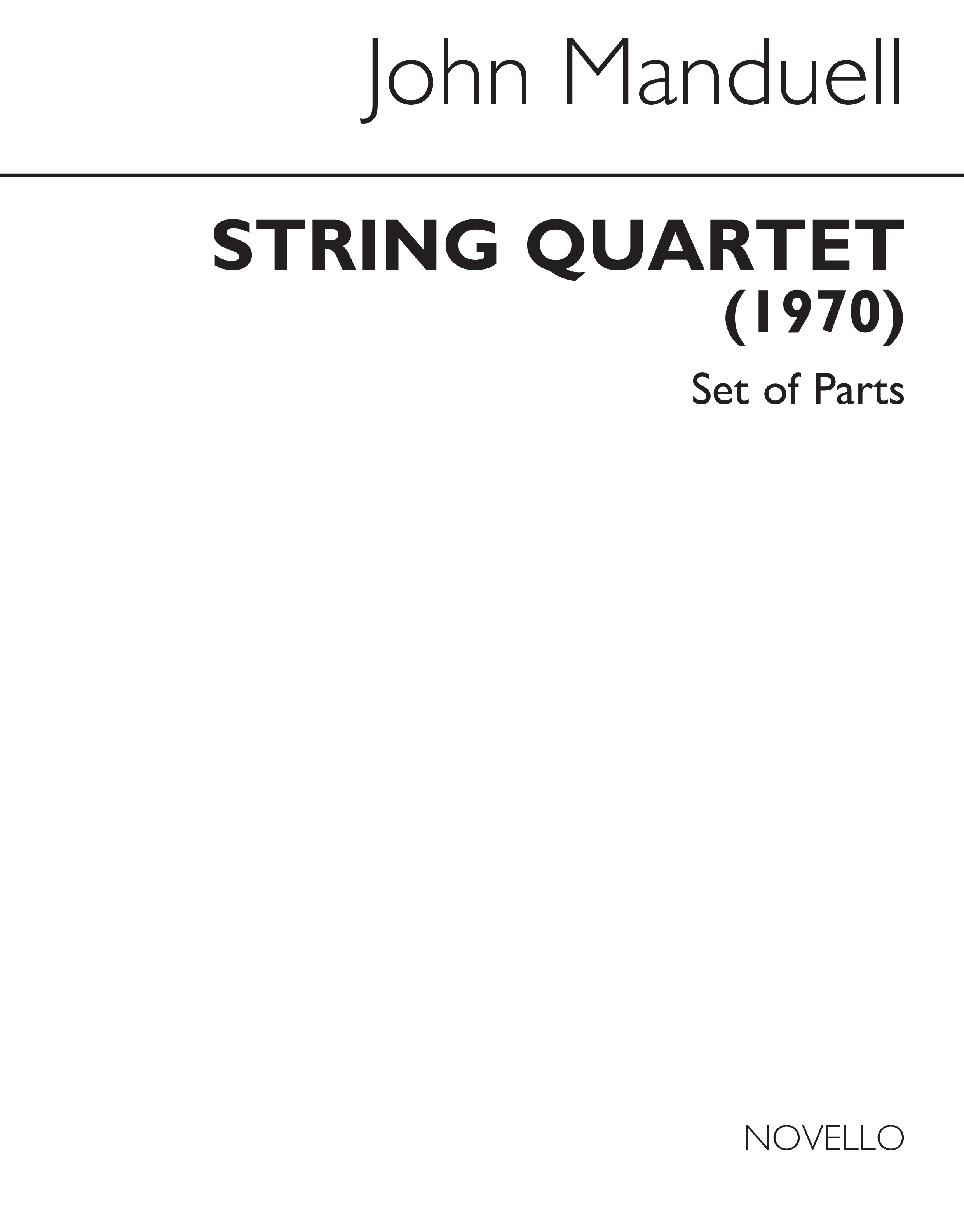 Manduell: String Quartet (Parts)