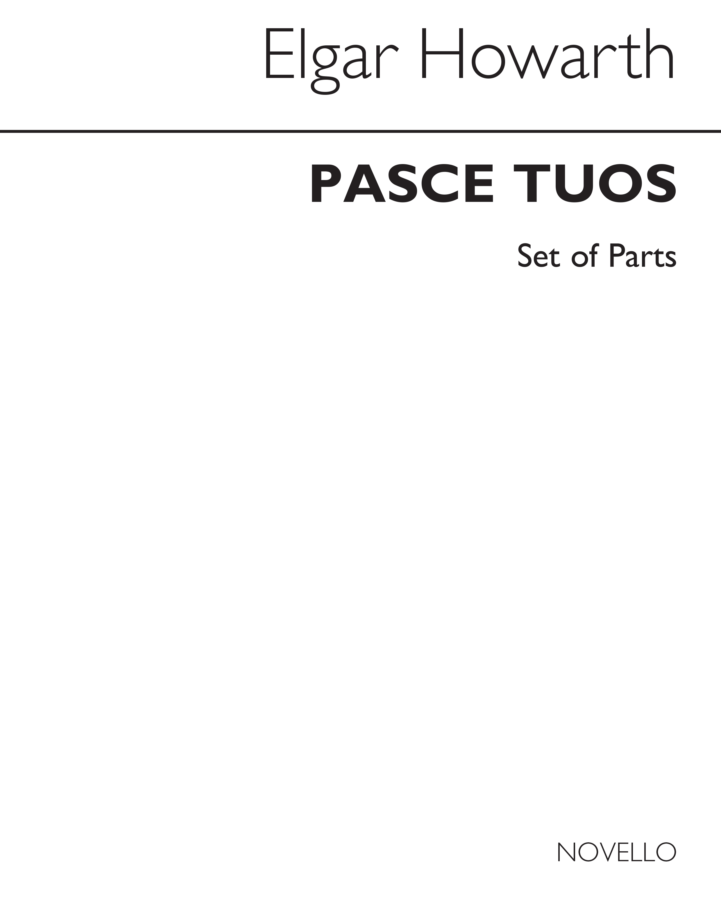 Howarth: Pasce Tuos for Brass Ensemble (Parts)