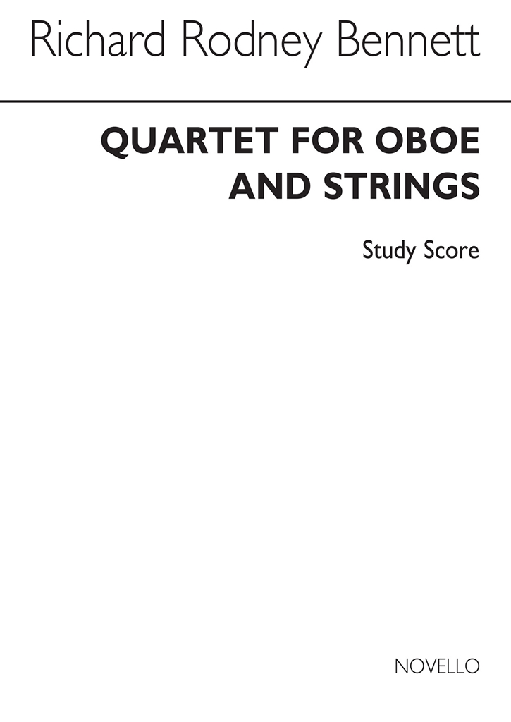 RR Bennett: Quartet For Oboe and Strings (Score)