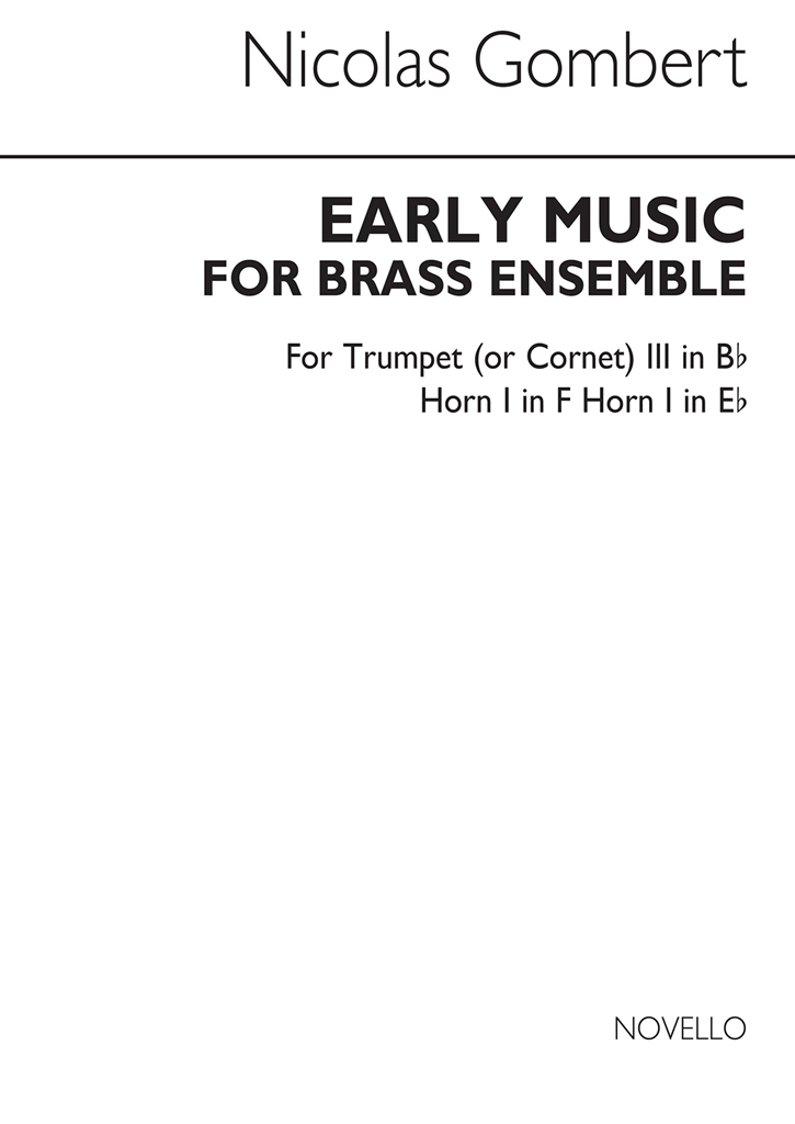 Lawson: Early Music For Brass Ensemble (Trumpet 3/Horn 1 in Eb or F)