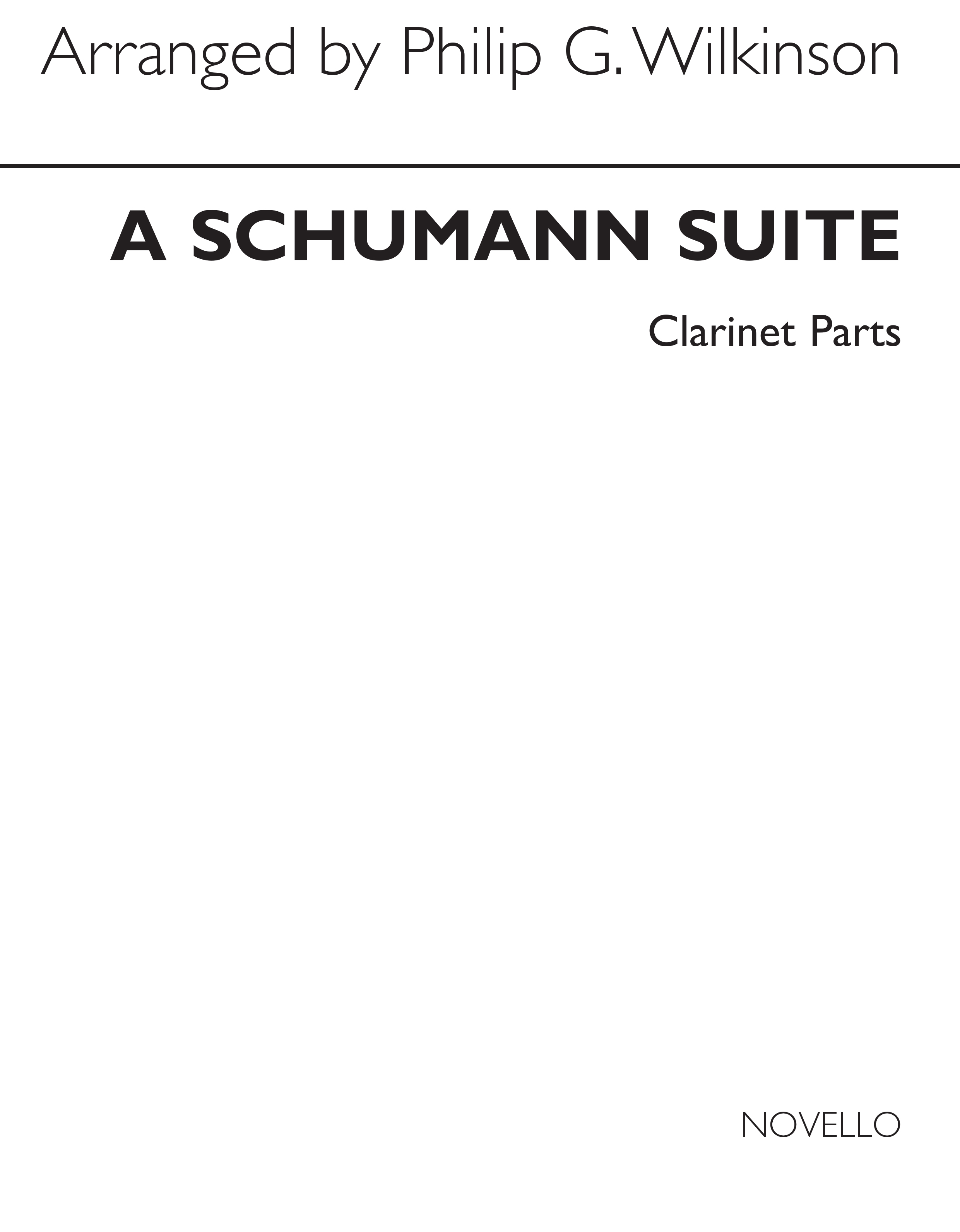 Schumann A Schumann Suite 4 Clarinets Parts