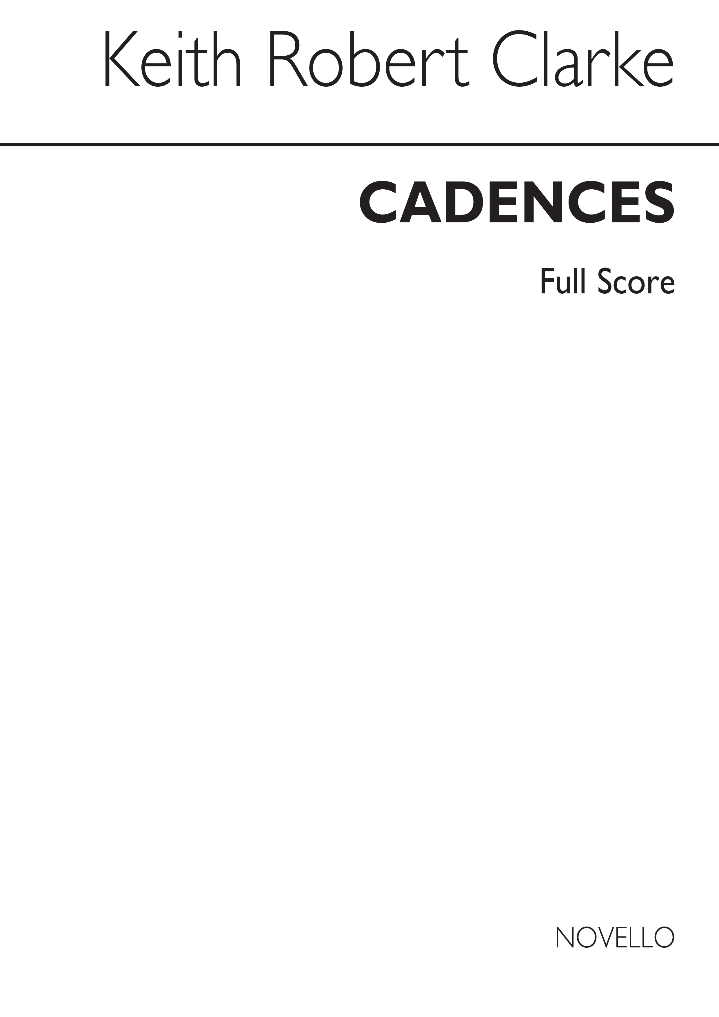 Clarke: Cadences For Brass Quartet (Score)