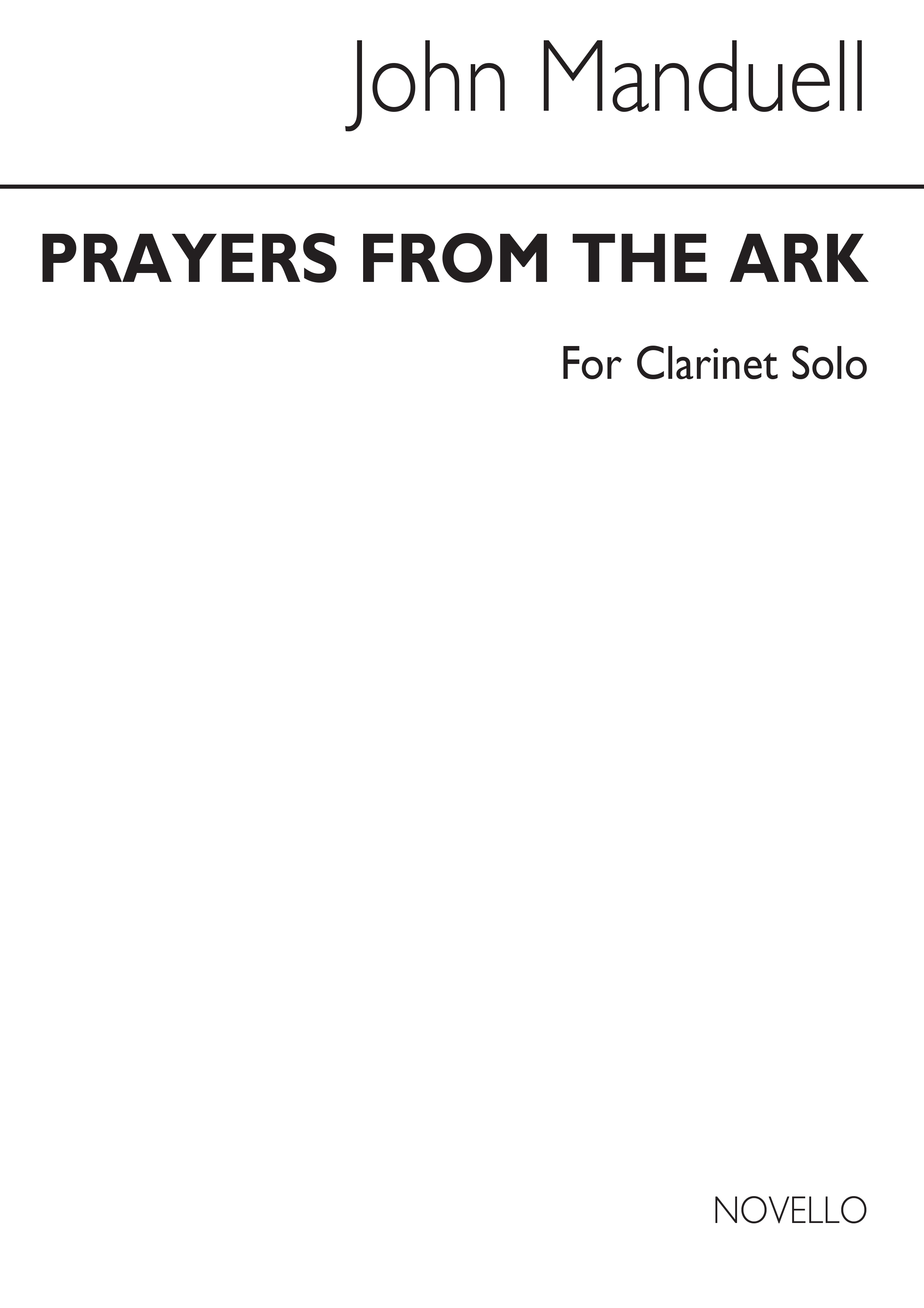 Manduell: Prayers From The Ark for Solo Clarinet