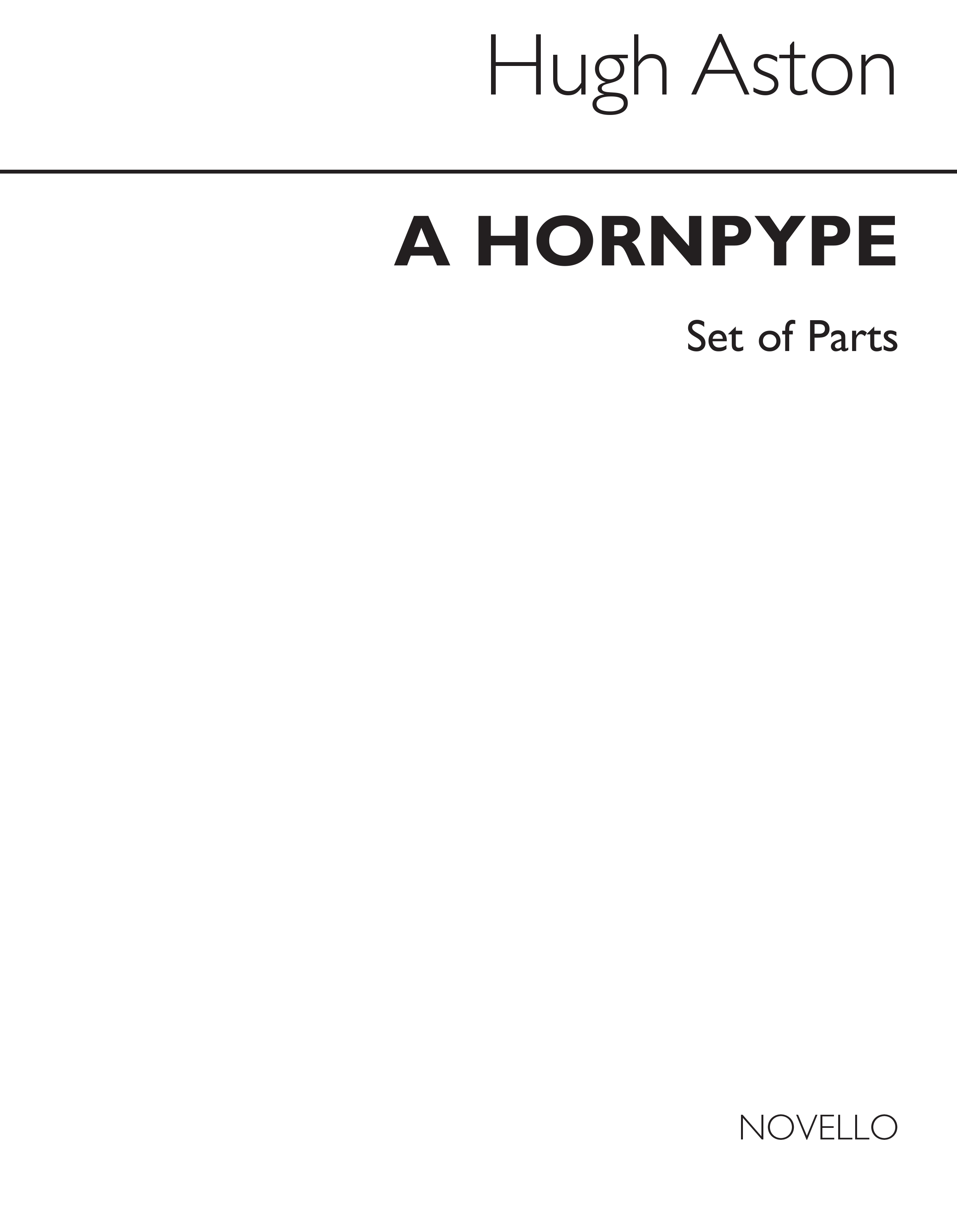Hugh Aston: Hornpype for Brass Ensemble (Parts)