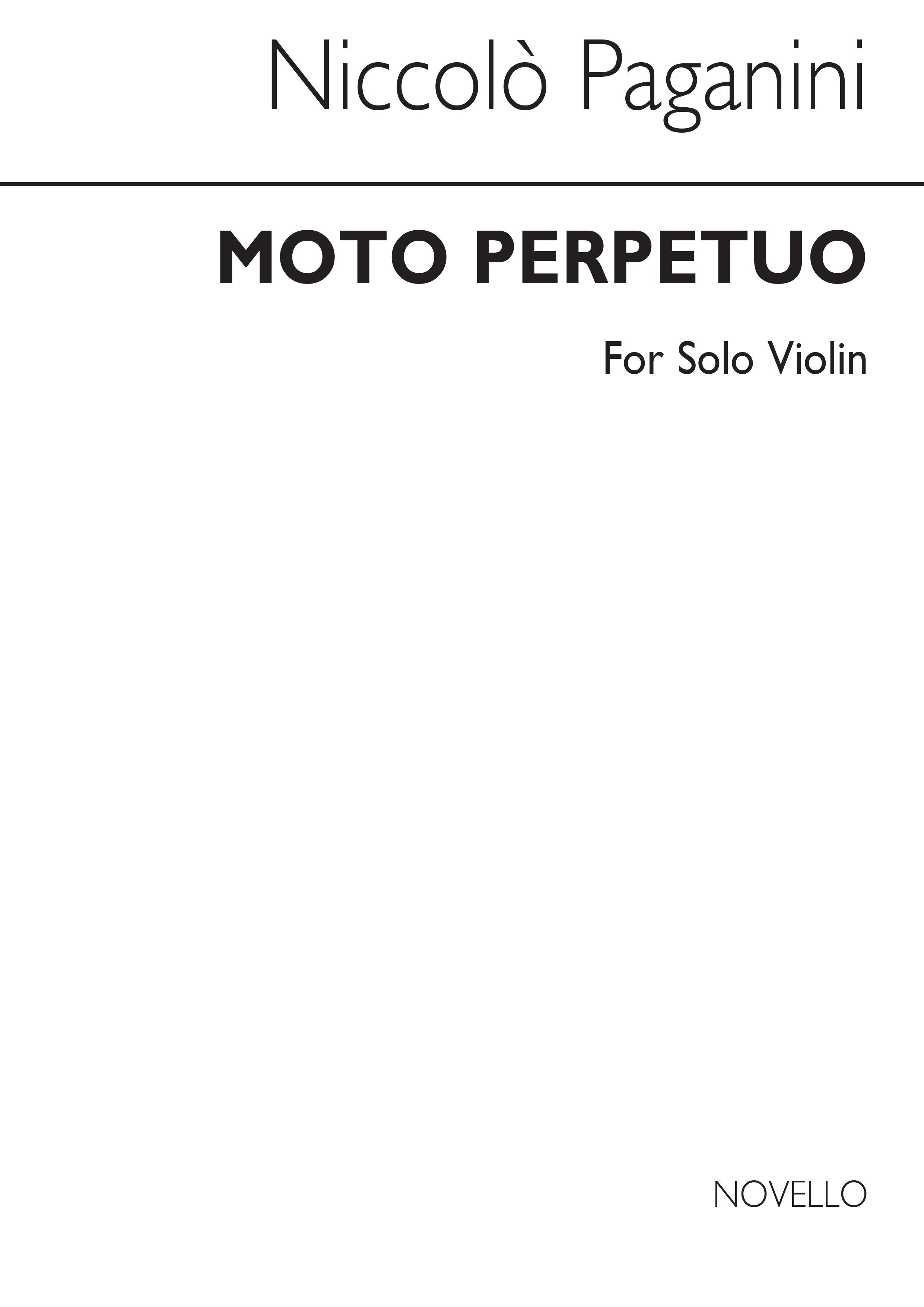 Nicolo Paganini: Moto Perpetuo Op.11 (Dounis)