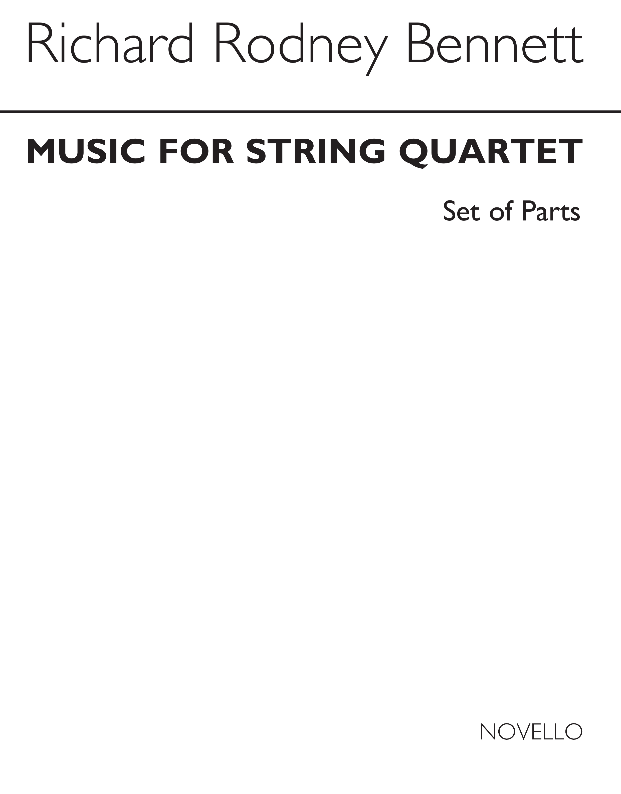 RR Bennett: Music For String Quartet (Parts)