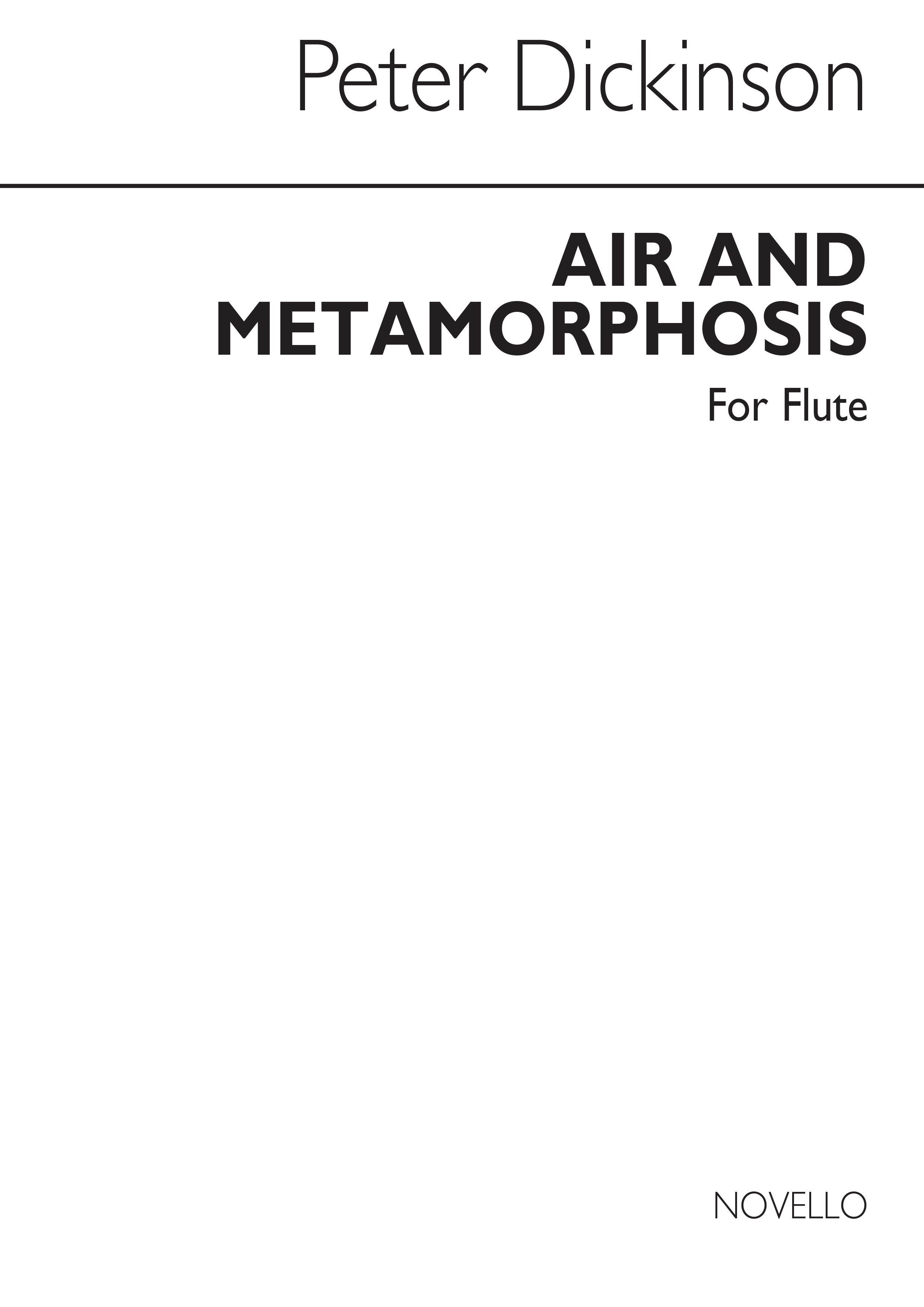 Peter Dickinson: Air And Metamorphosis For Solo Flute