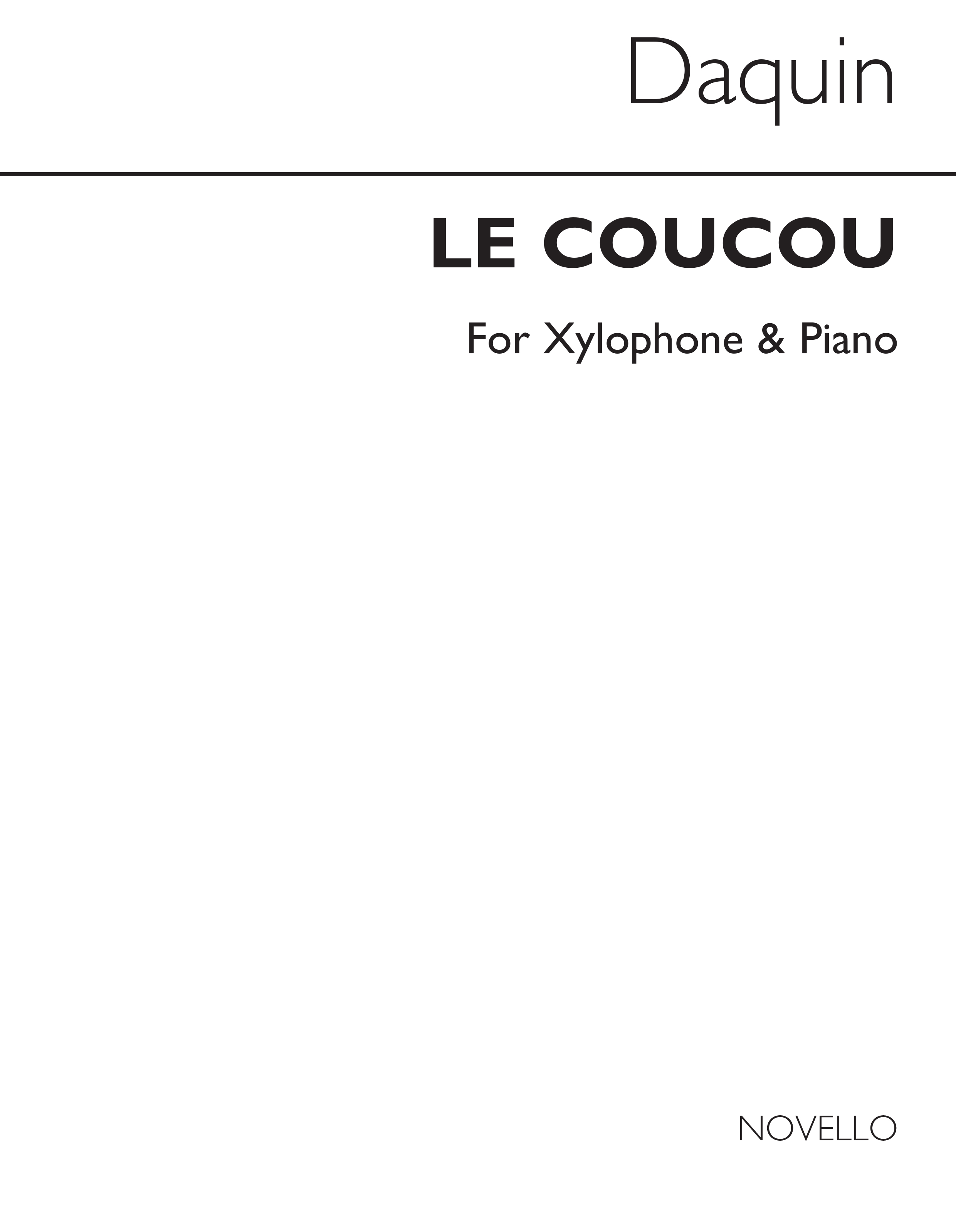 Daquin: Le Coucou for Xylophone and Piano