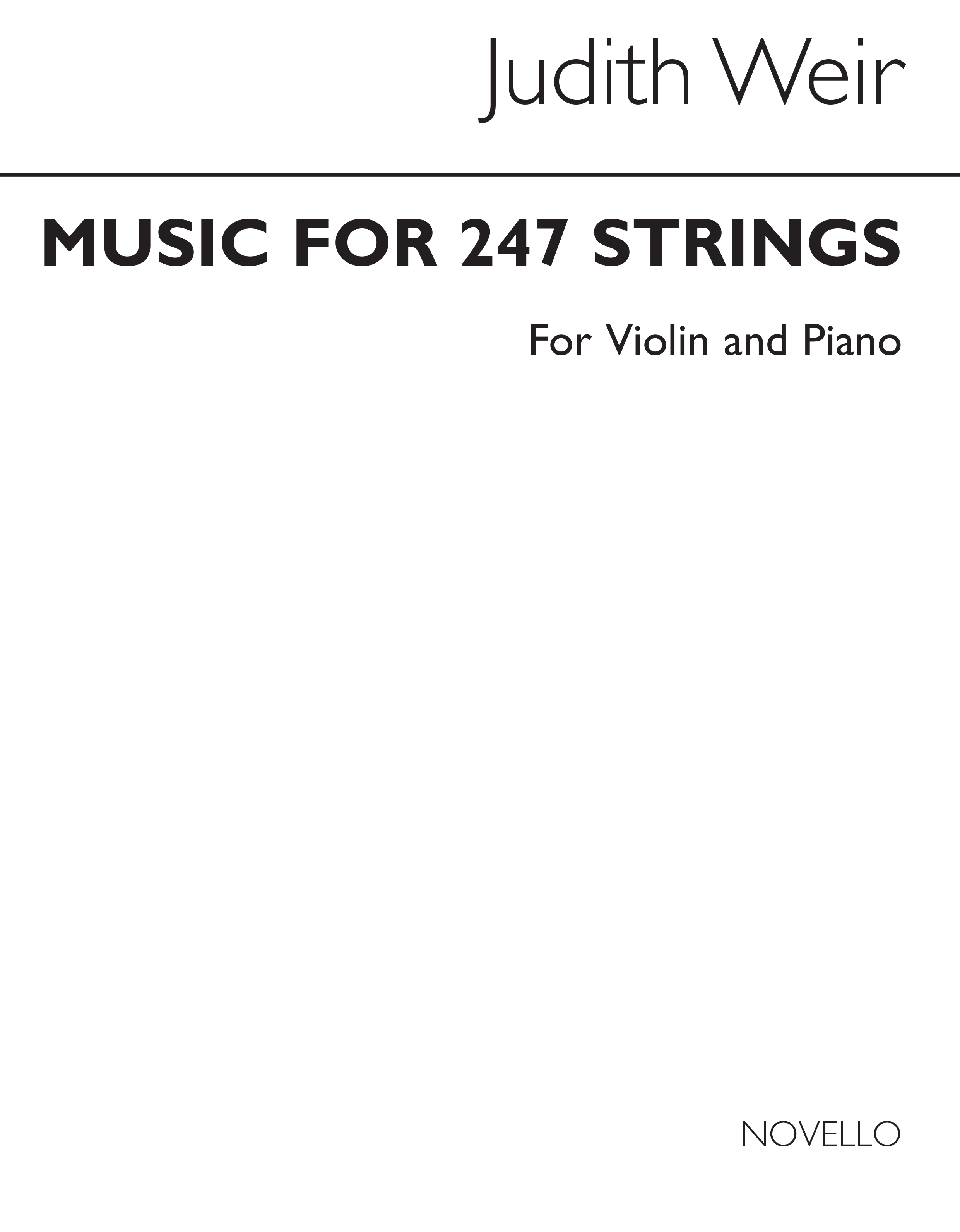 Judith Weir: Music For 247 Strings