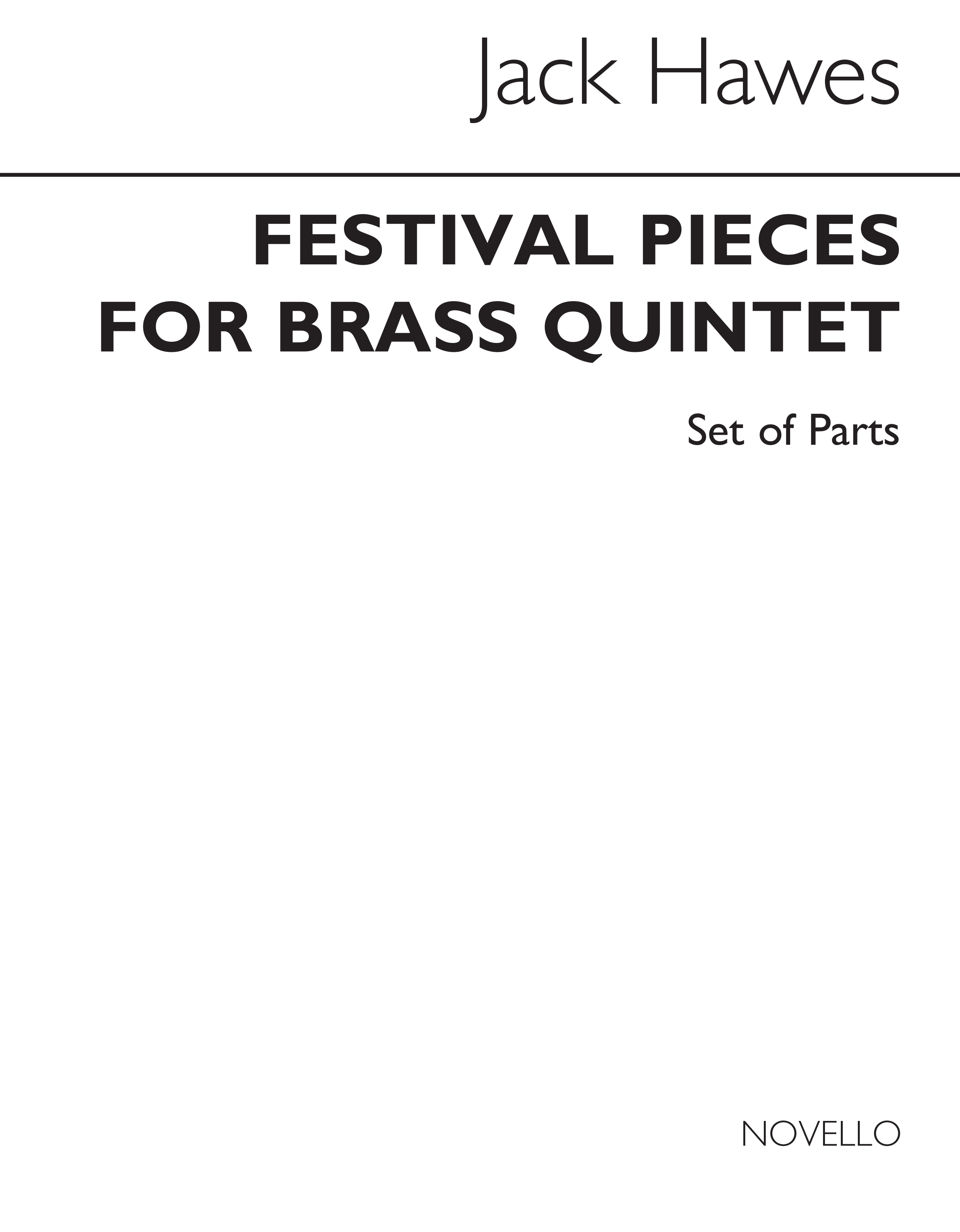 Jack Hawes: Festival Pieces for Brass Quintet (Parts)