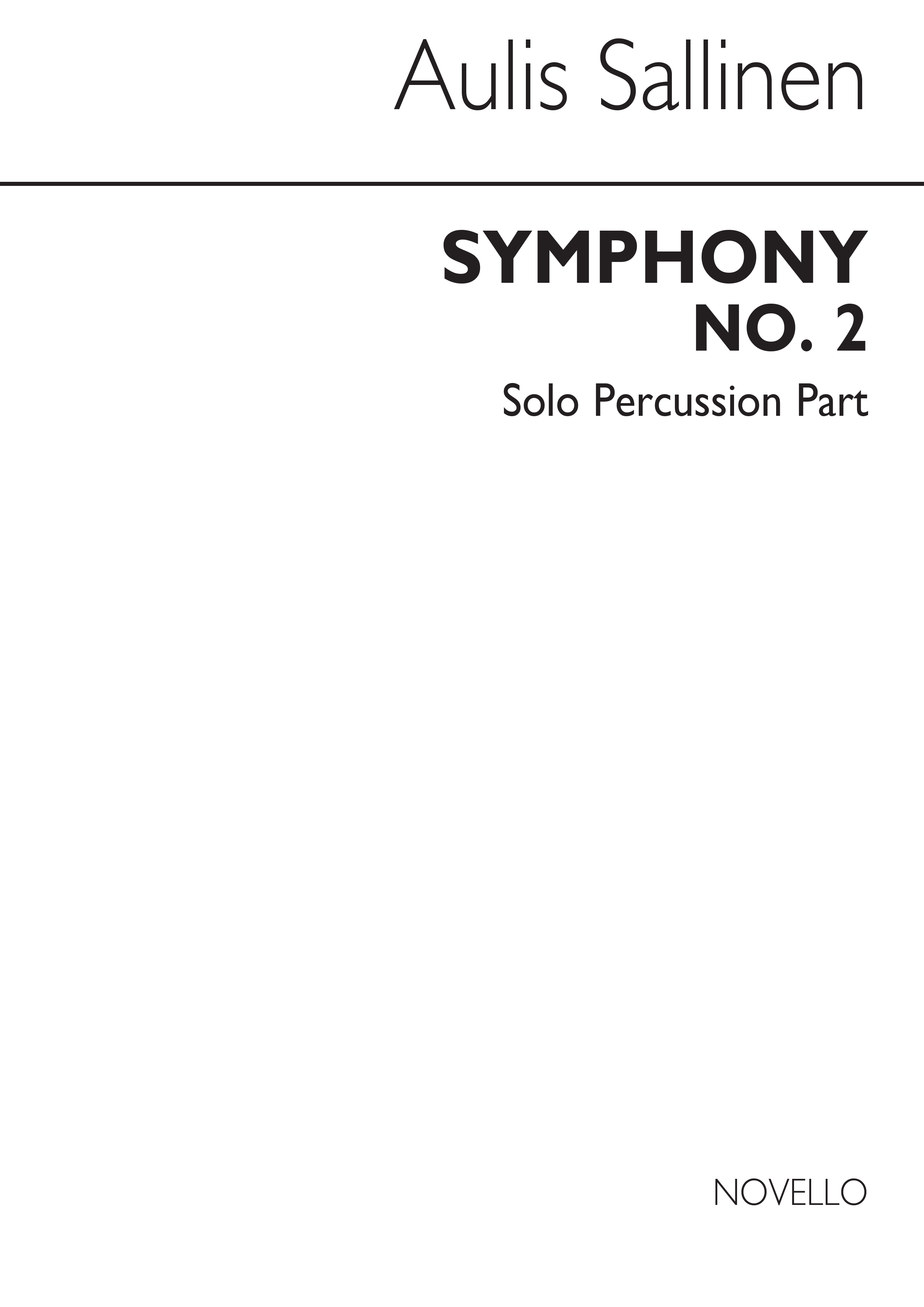 Sallinen: Symphony No.2 Percussion Part
