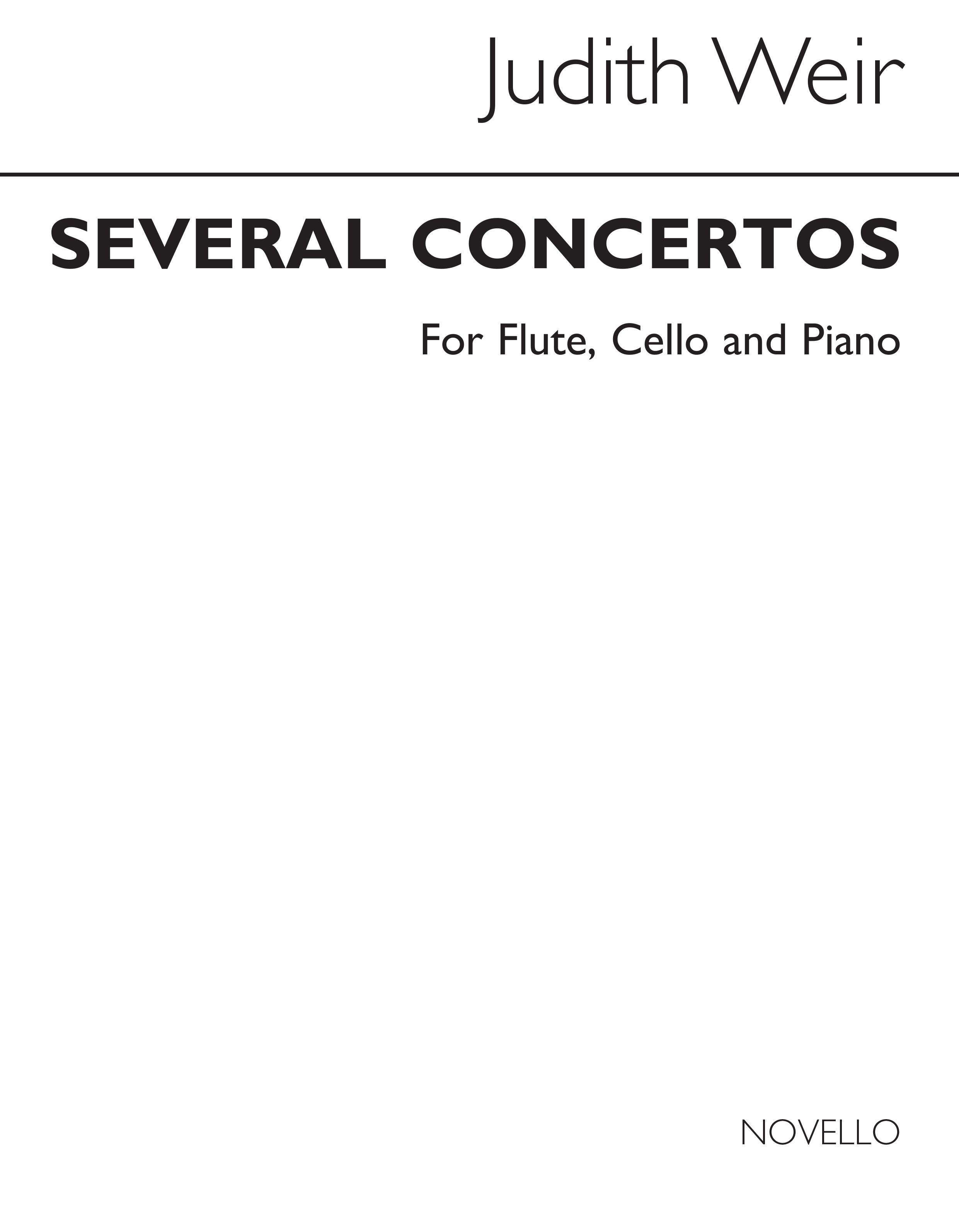 Judith Weir: Several Concertos For Flute, Cello and Piano