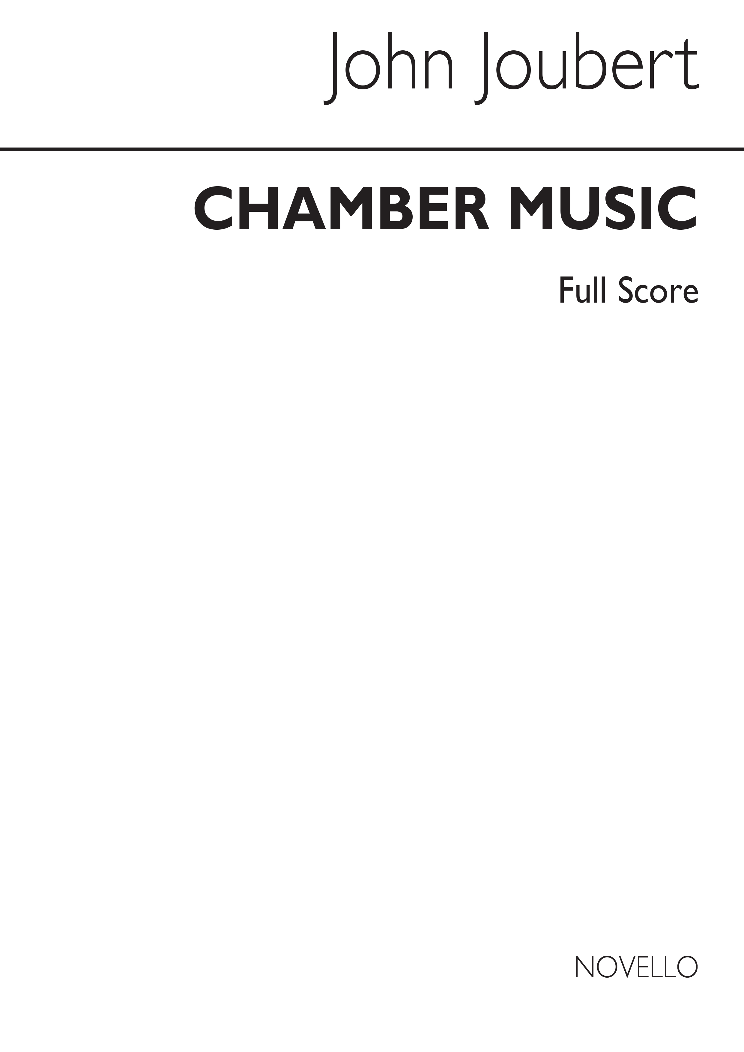 Joubert: Chamber Music for Brass Quintet (Score)