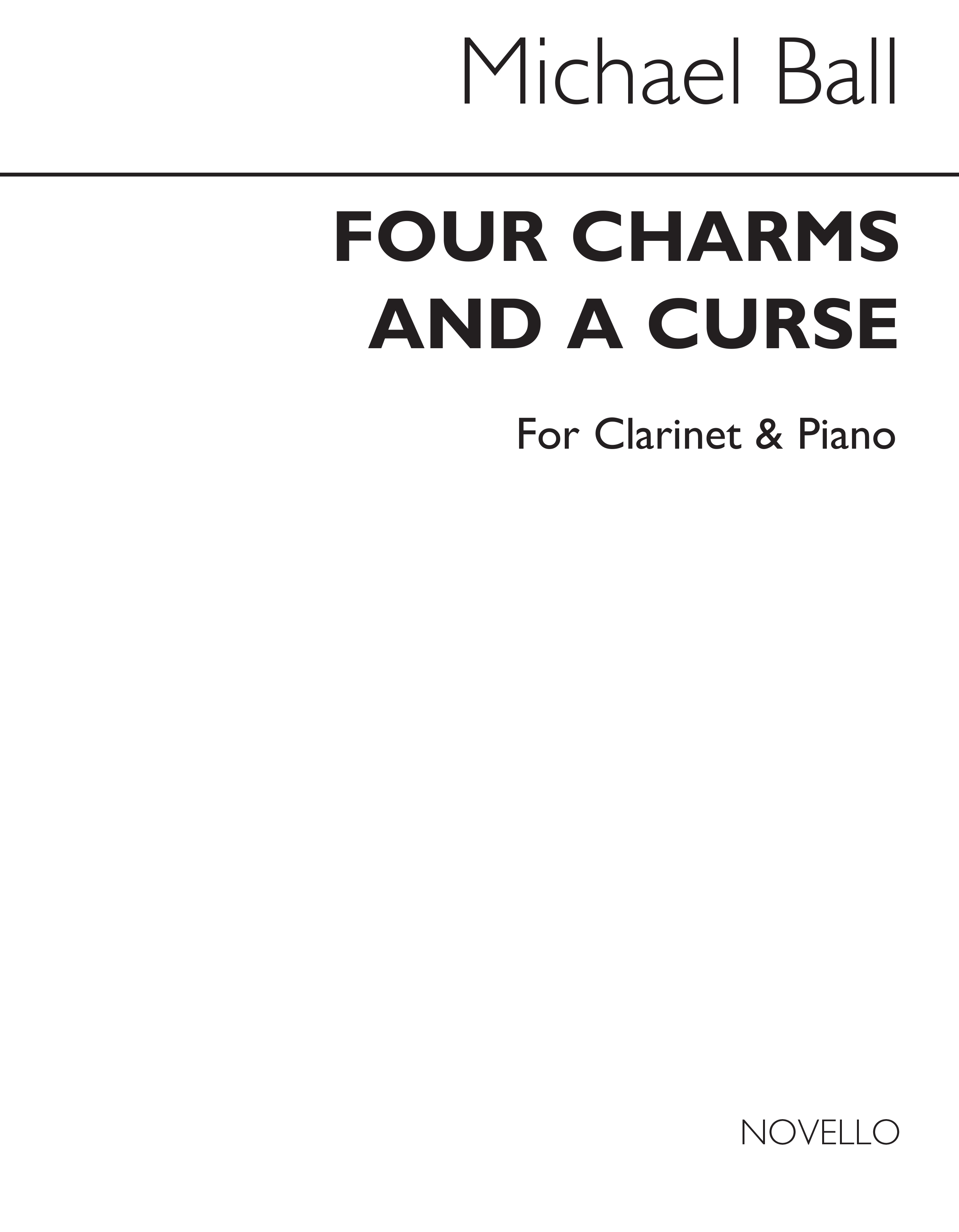 Ball: Four Charms And A Curse for Clarinet and Piano