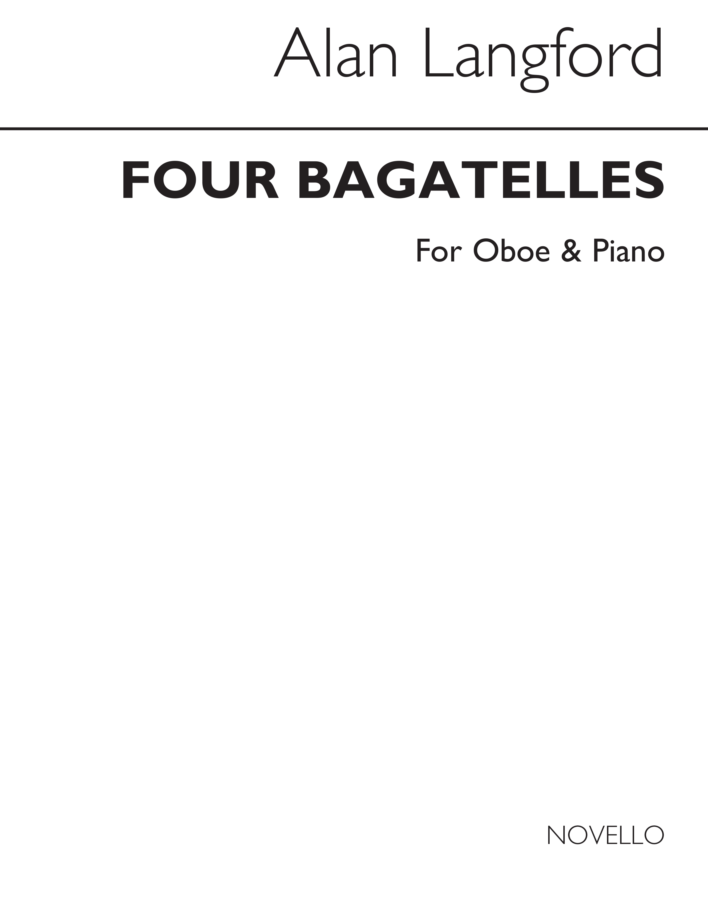 Langford: Four Bagatelles for Oboe and Piano