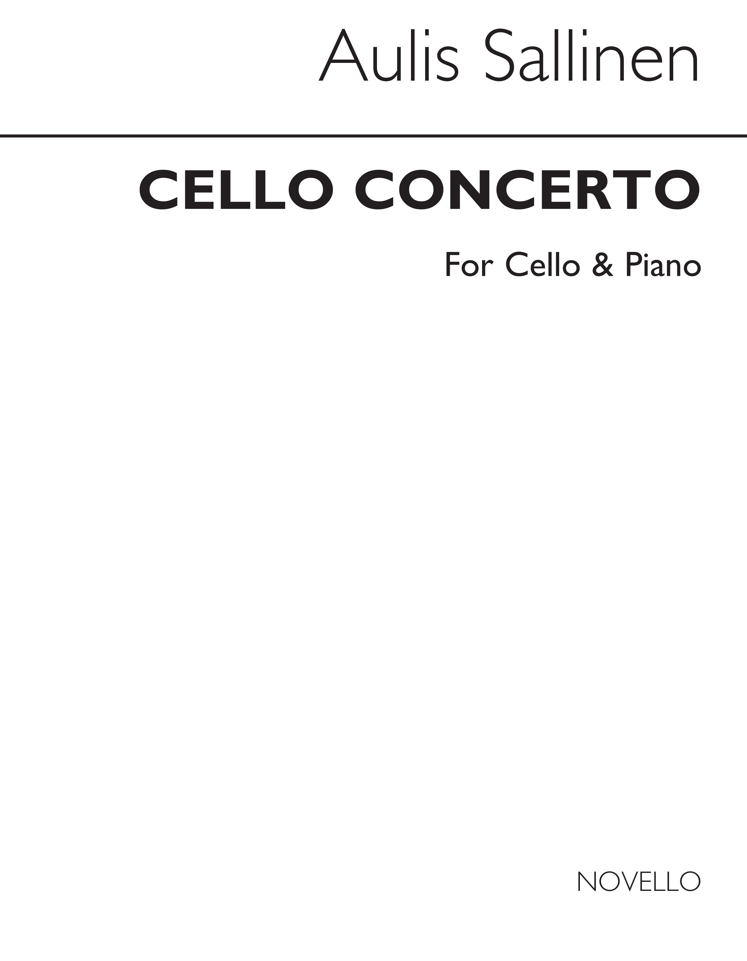 Aulis Sallinen: Concerto For Cello