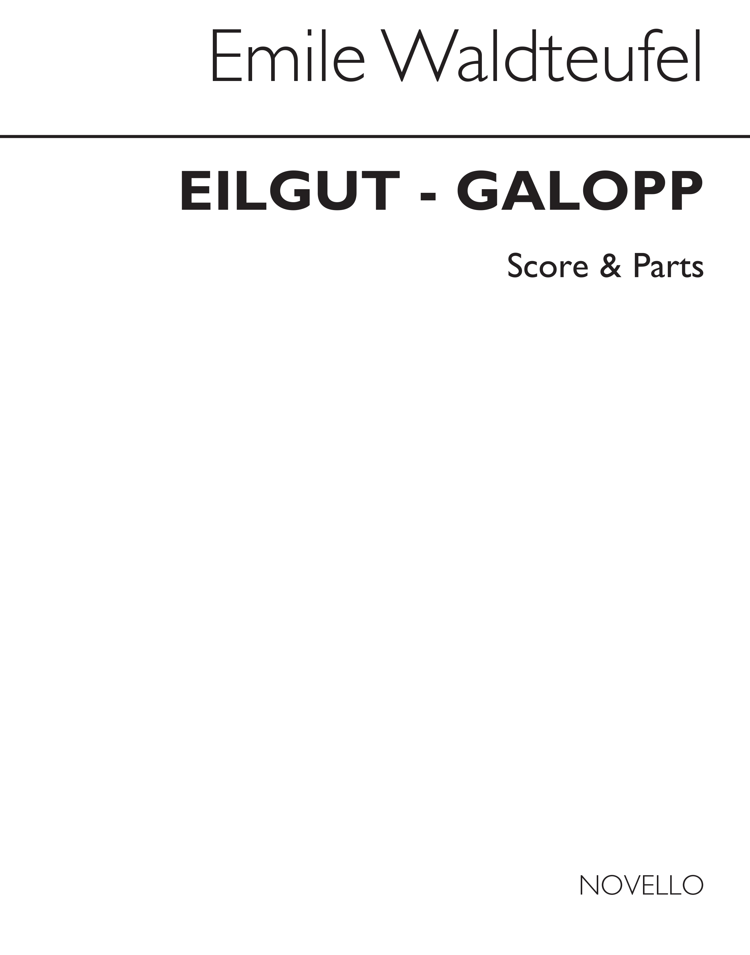 Waldteufel: Eilgut-galopp for Brass Quintet (Score and Parts)