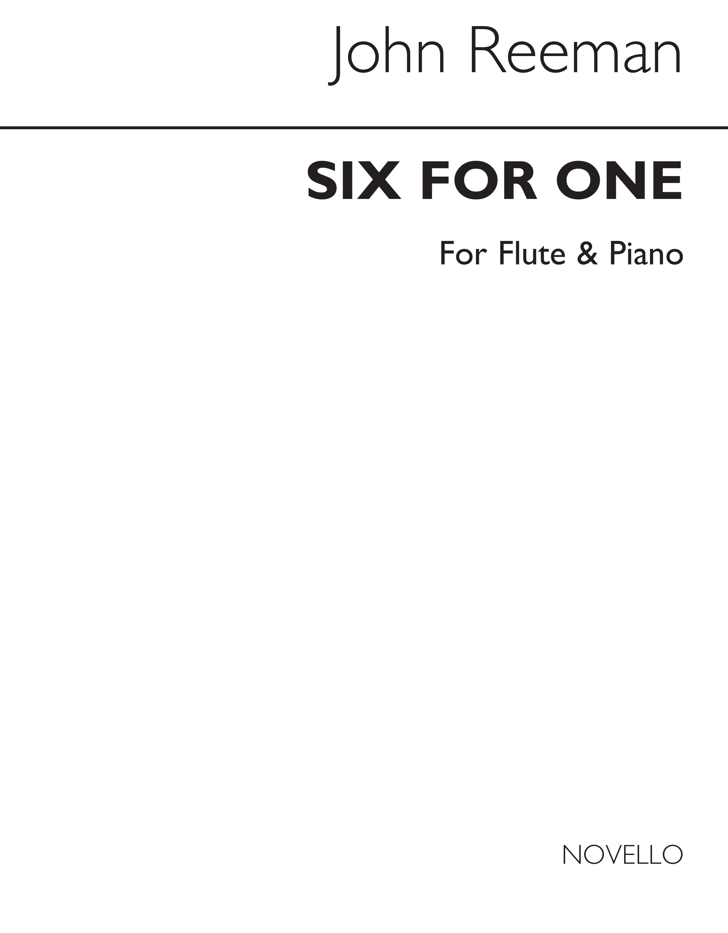 Reeman: Six For One for Flute and Piano