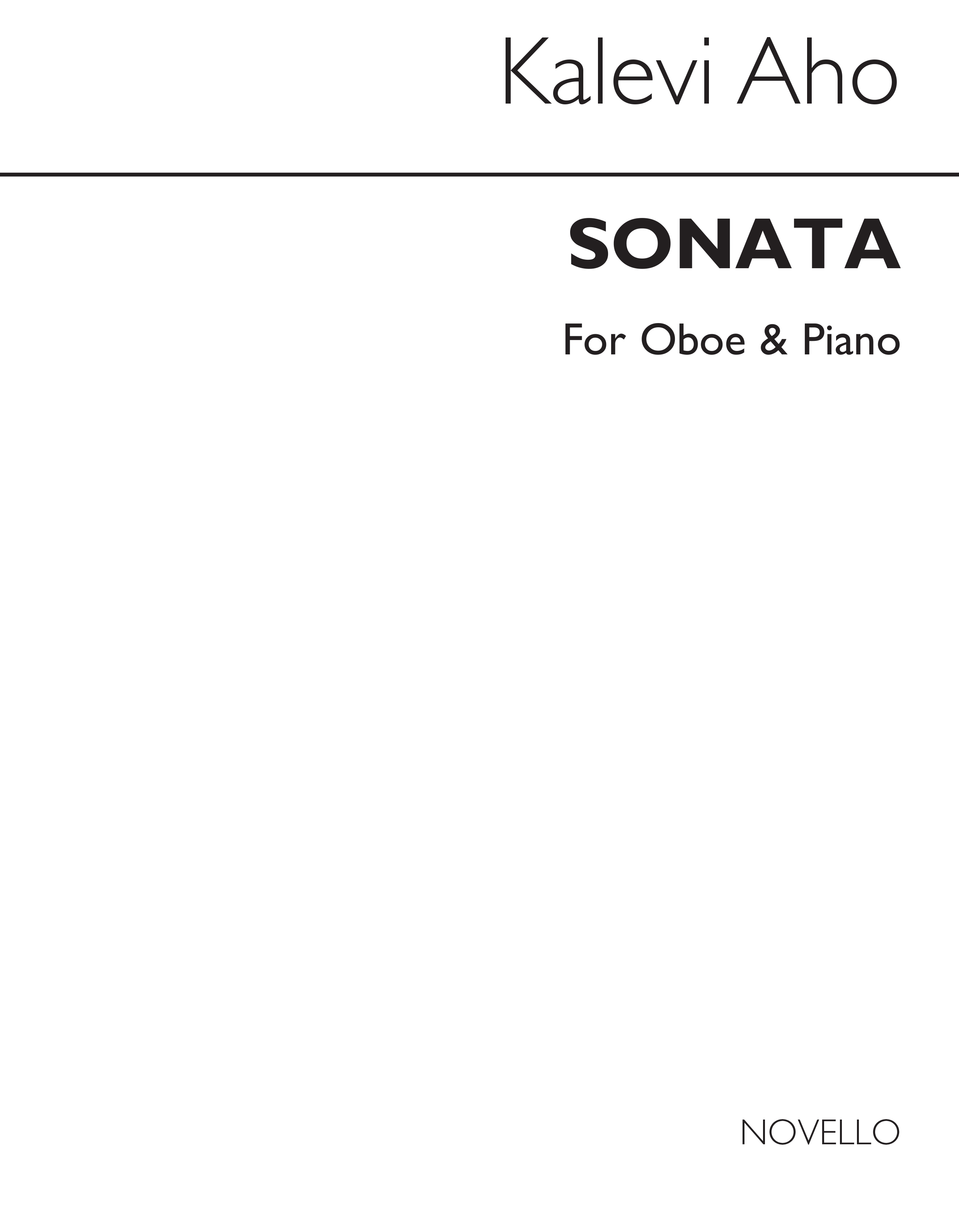 Aho: Oboe Sonata