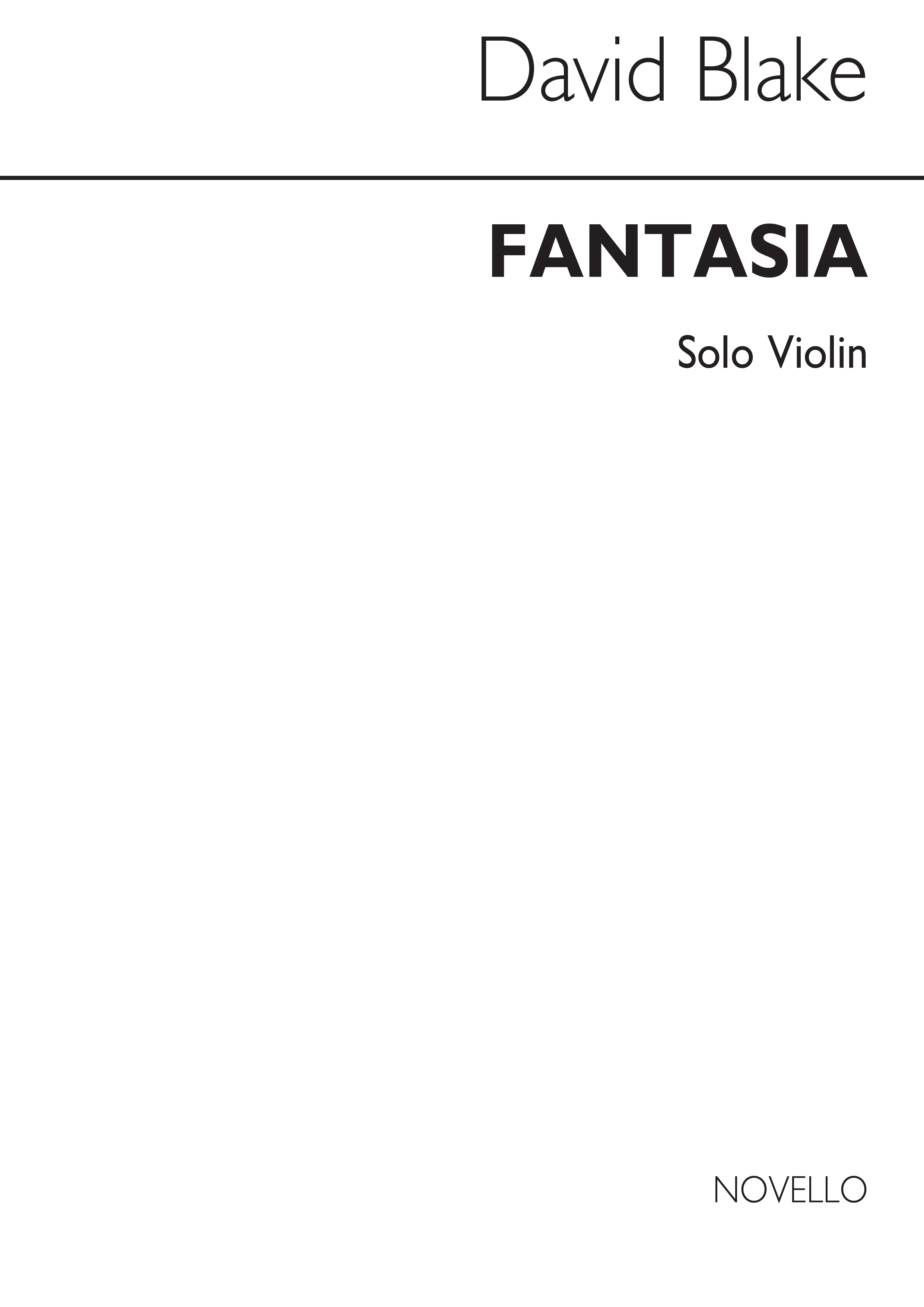 David Blake: Fantasia For Violin