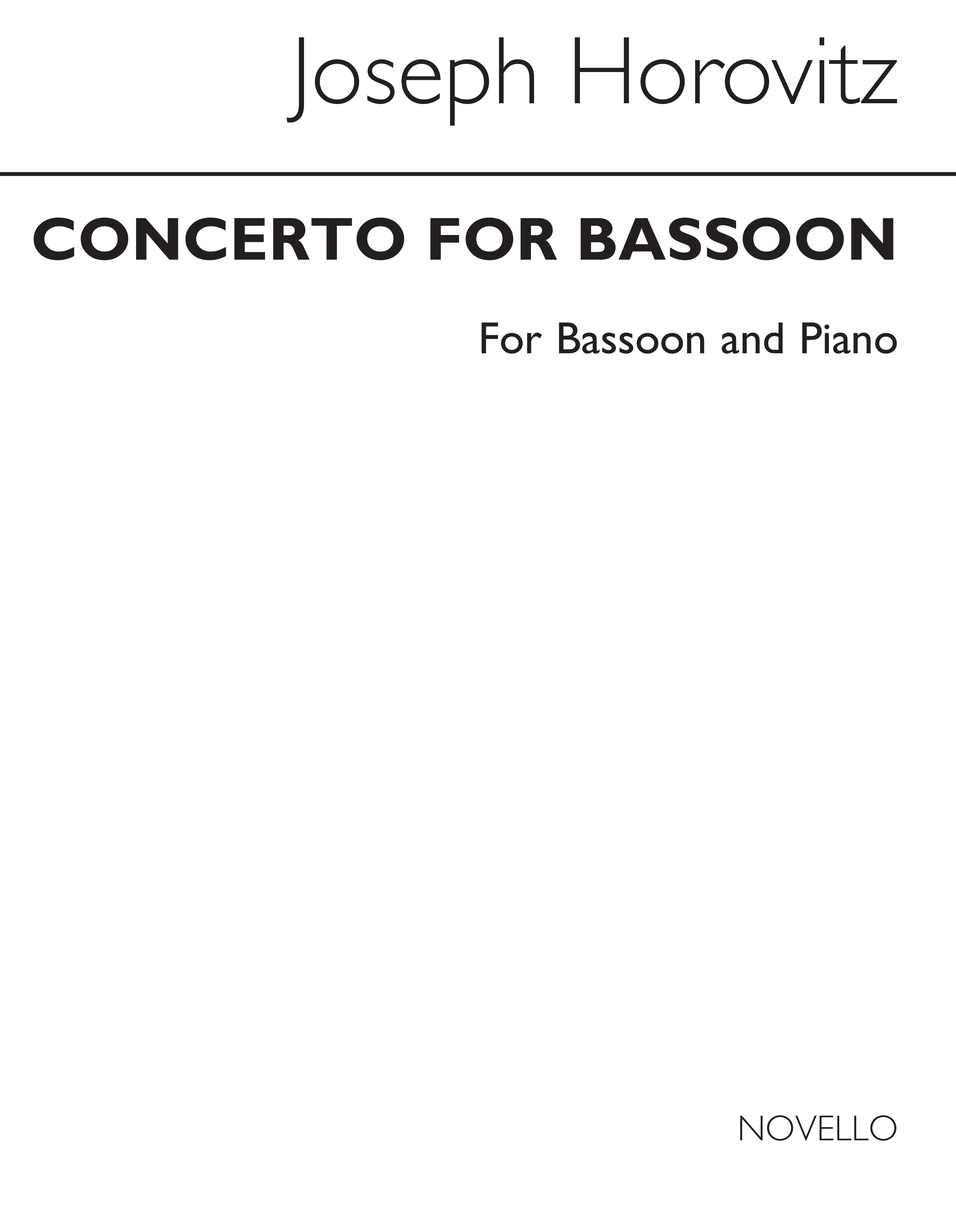 Horovitz Concerto Bsn/pf