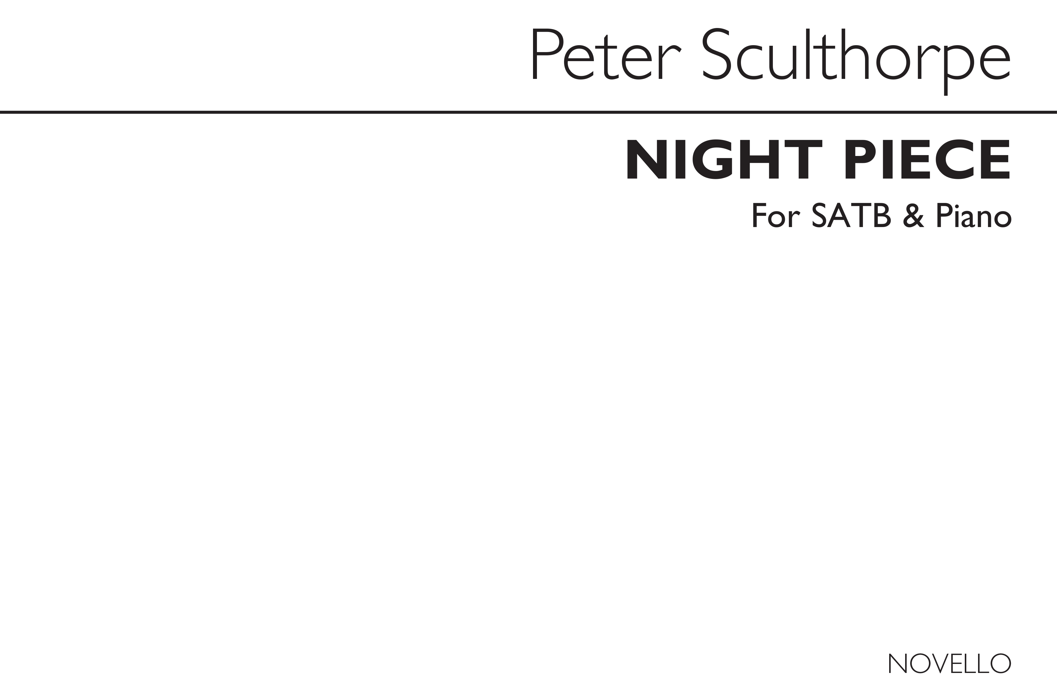 Sculthorpe: Night Piece for SATB Chorus