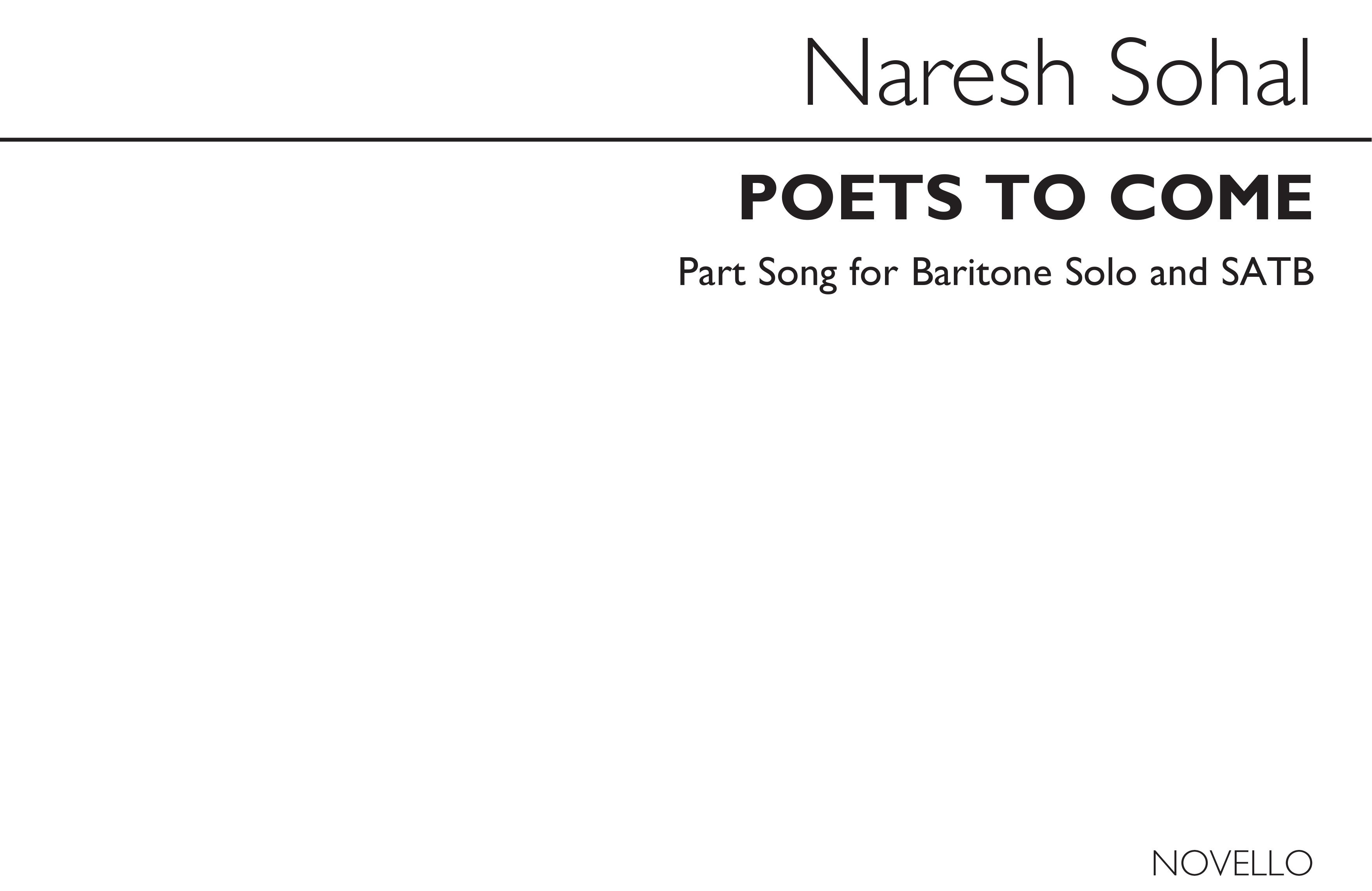 Sohal: Poets To Come Solo Bass with SATB Chorus