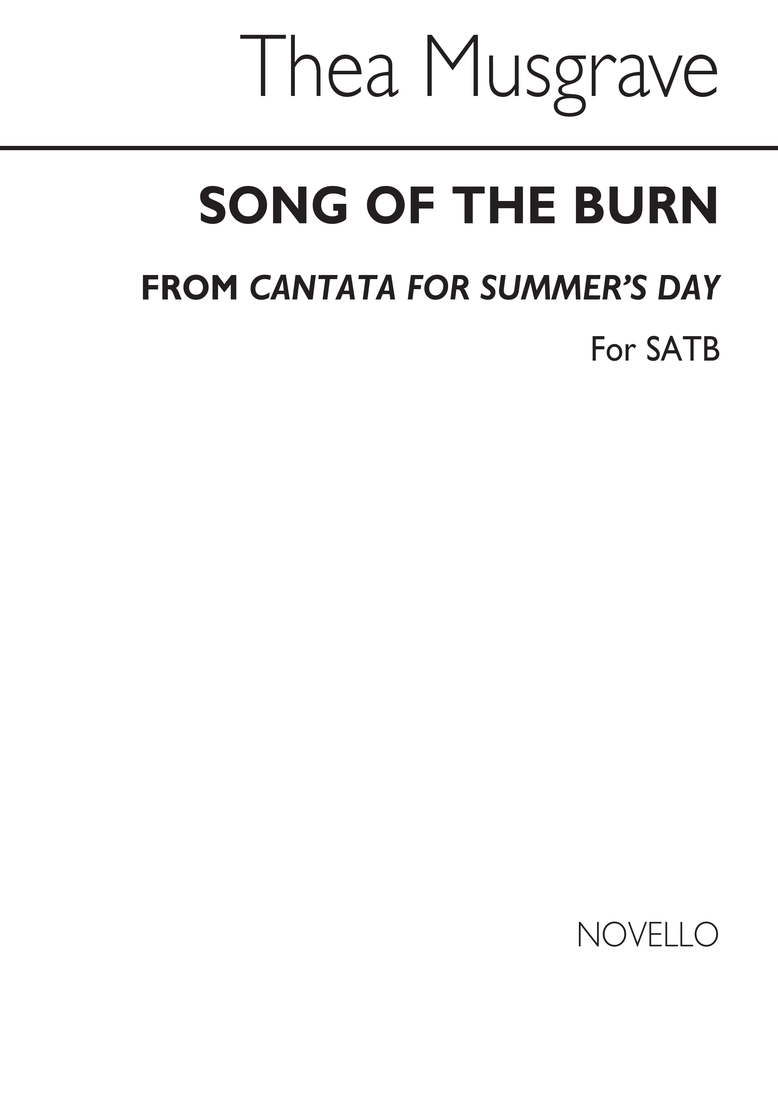 Thea Musgrave: Song Of The Burn