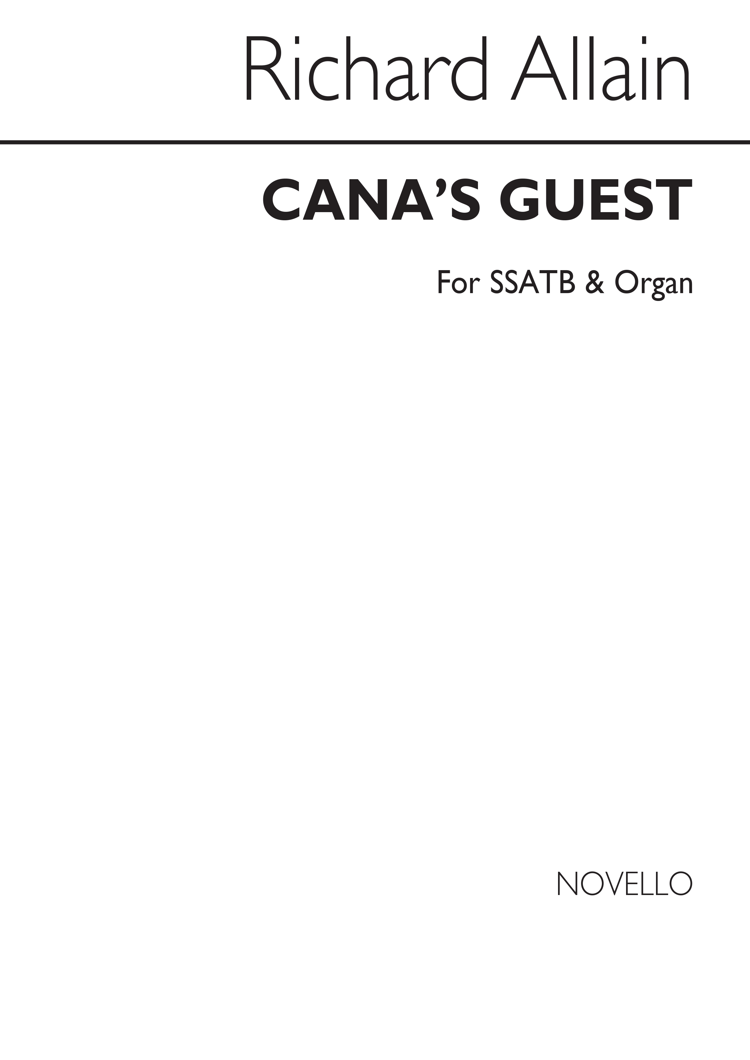 Richard Allain: Cana's Guest