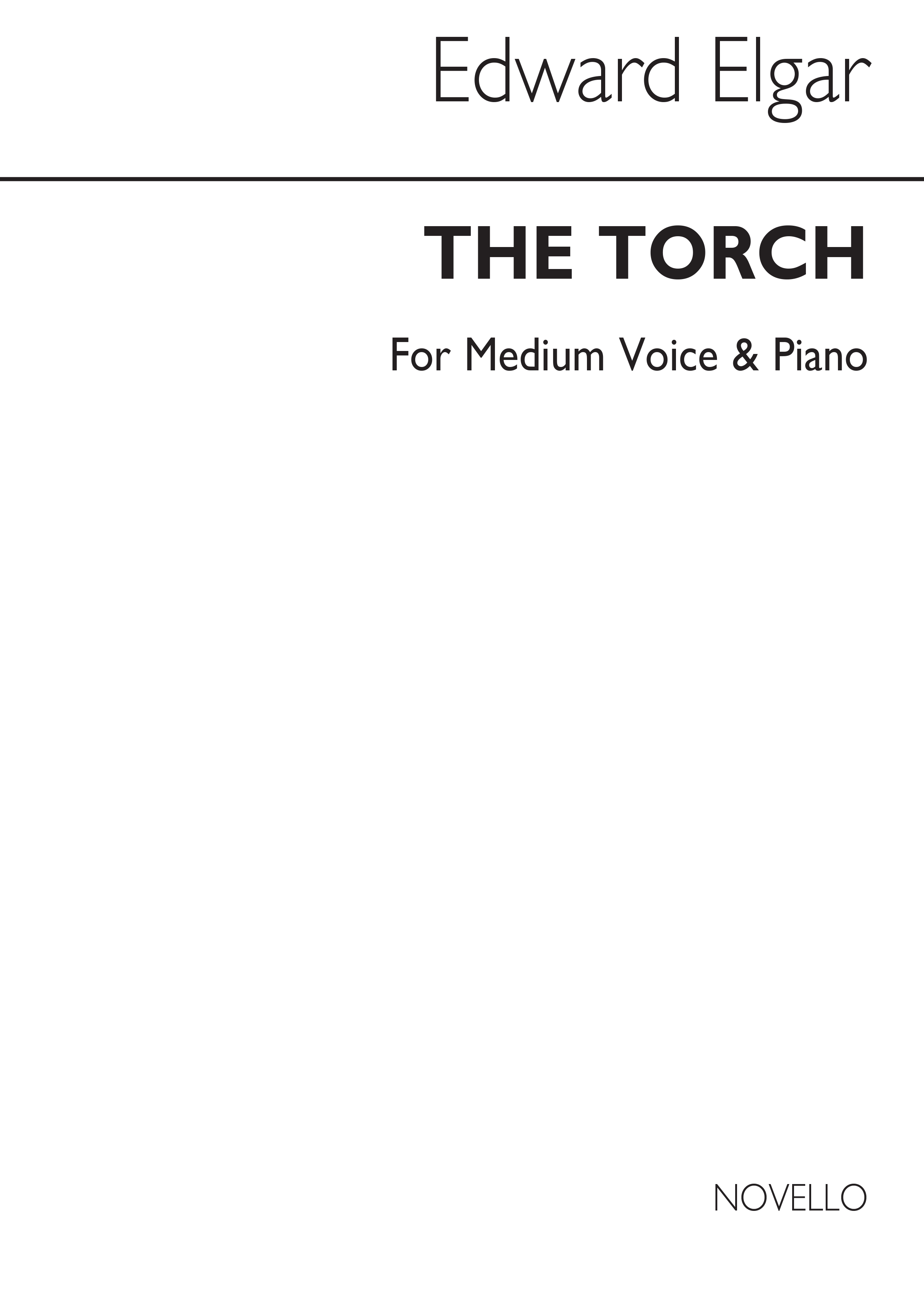 Elgar: Torch In G for Medium Voice and Piano