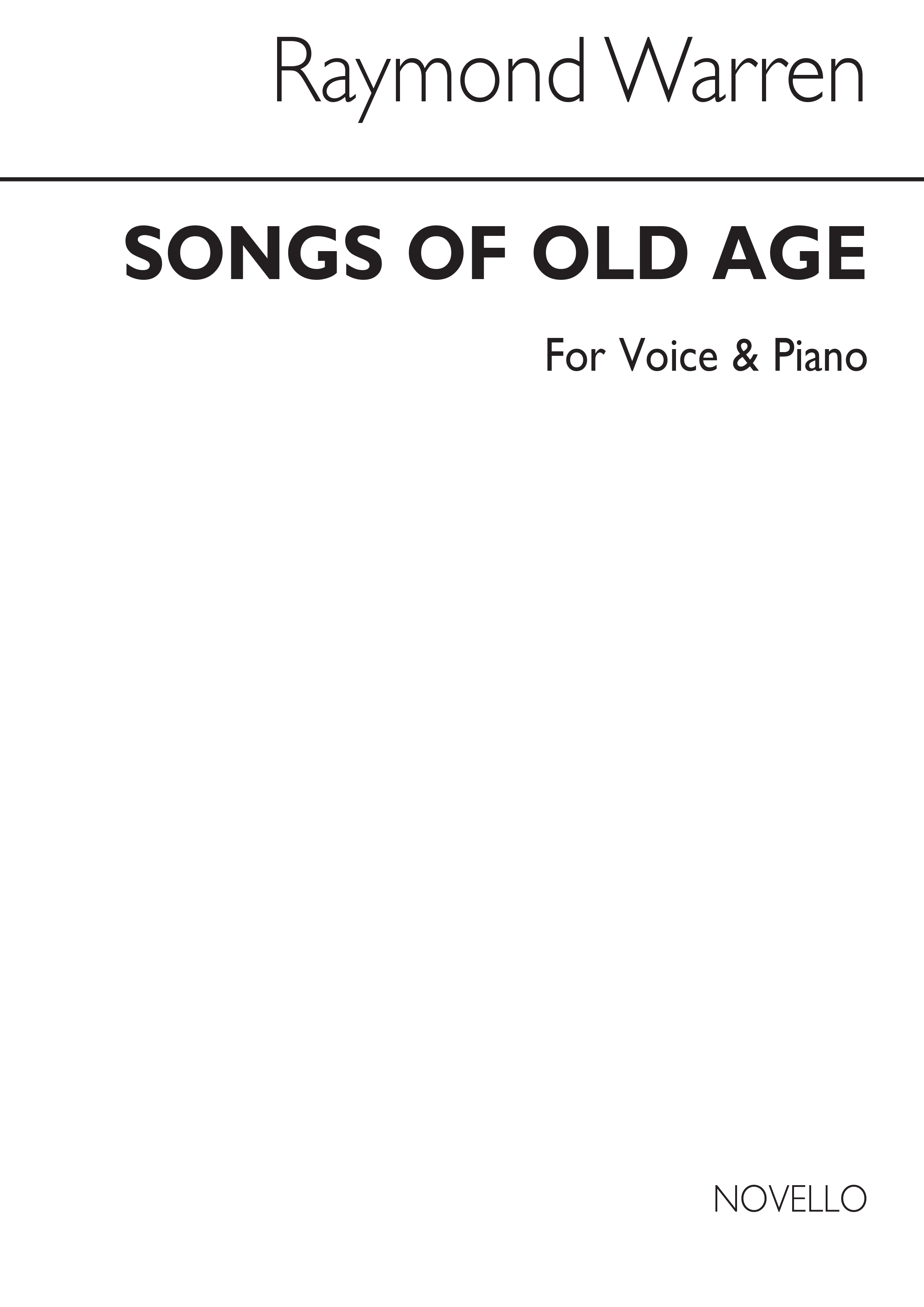George Warren: Songs Of Old Age for Voice and Piano
