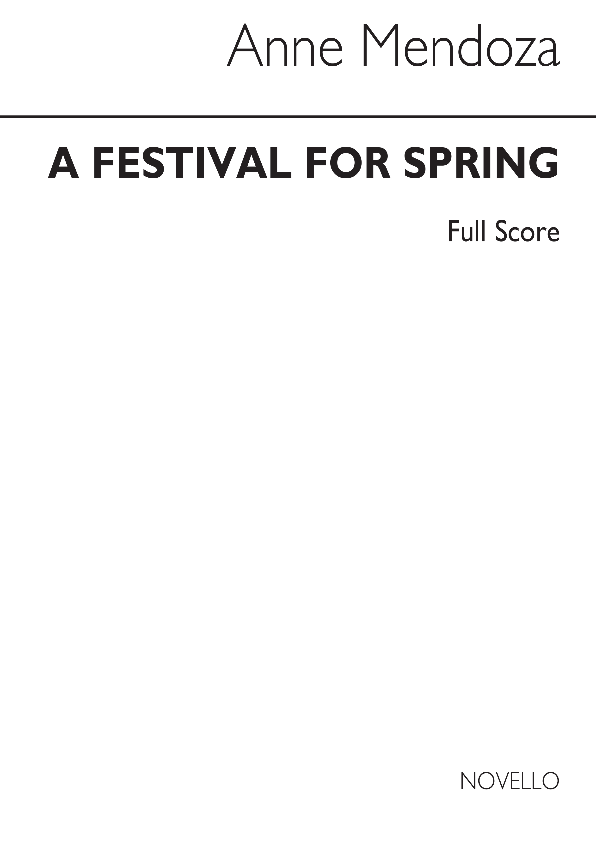 Mendoza: Festival For Spring (Score)
