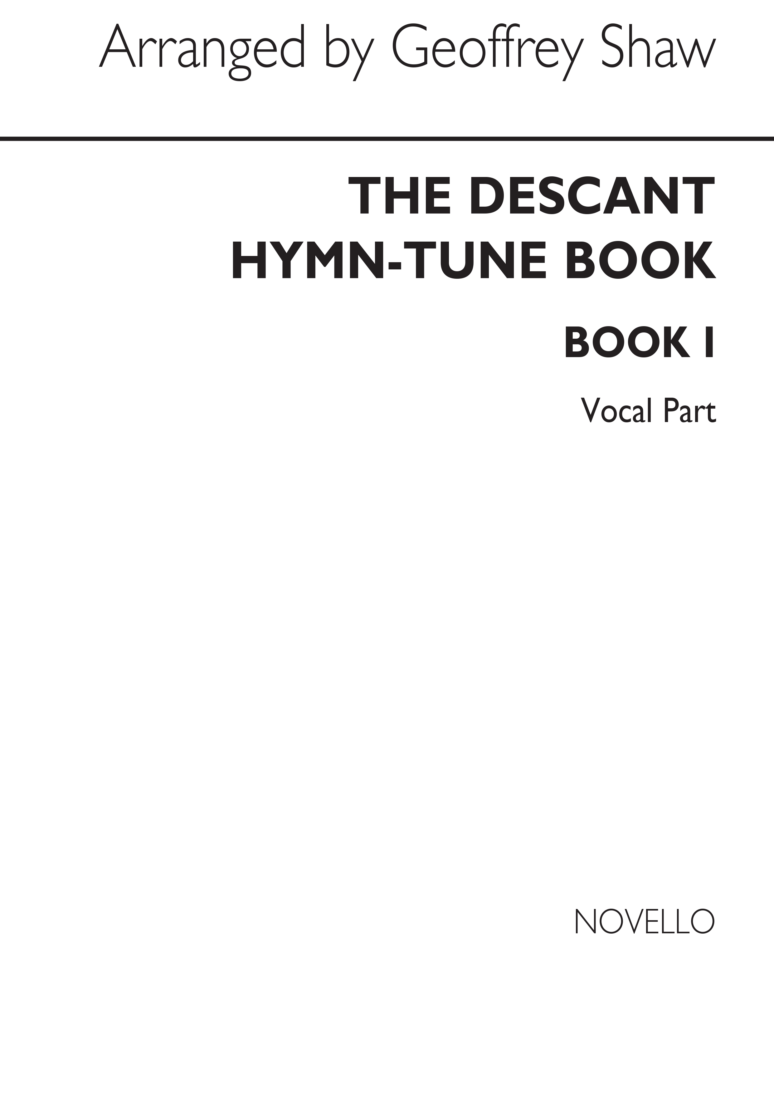 Geoffrey Shaw: Descant Hymn Tunes Book 1