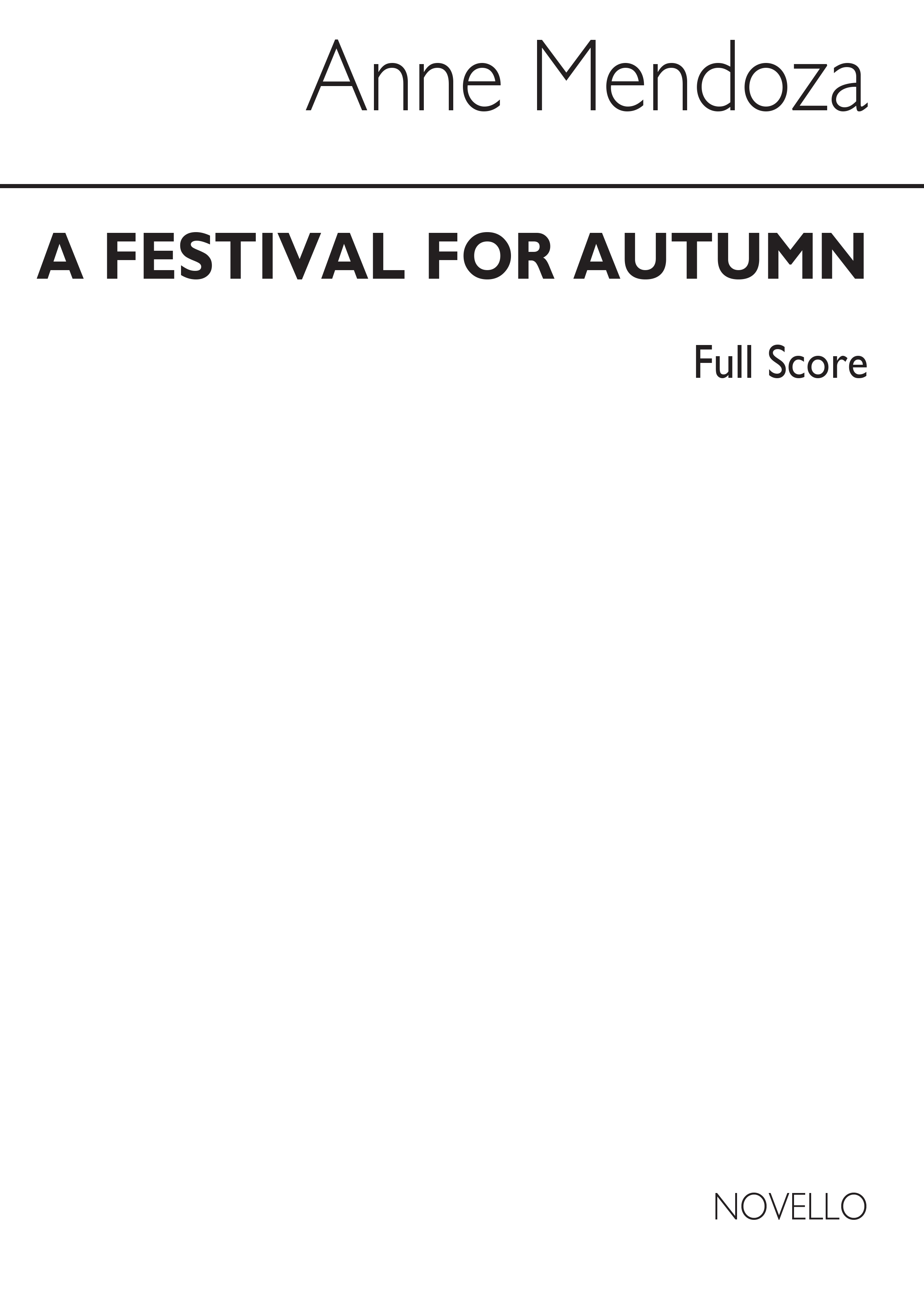 Mendoza: Festival For Autumn (Score)