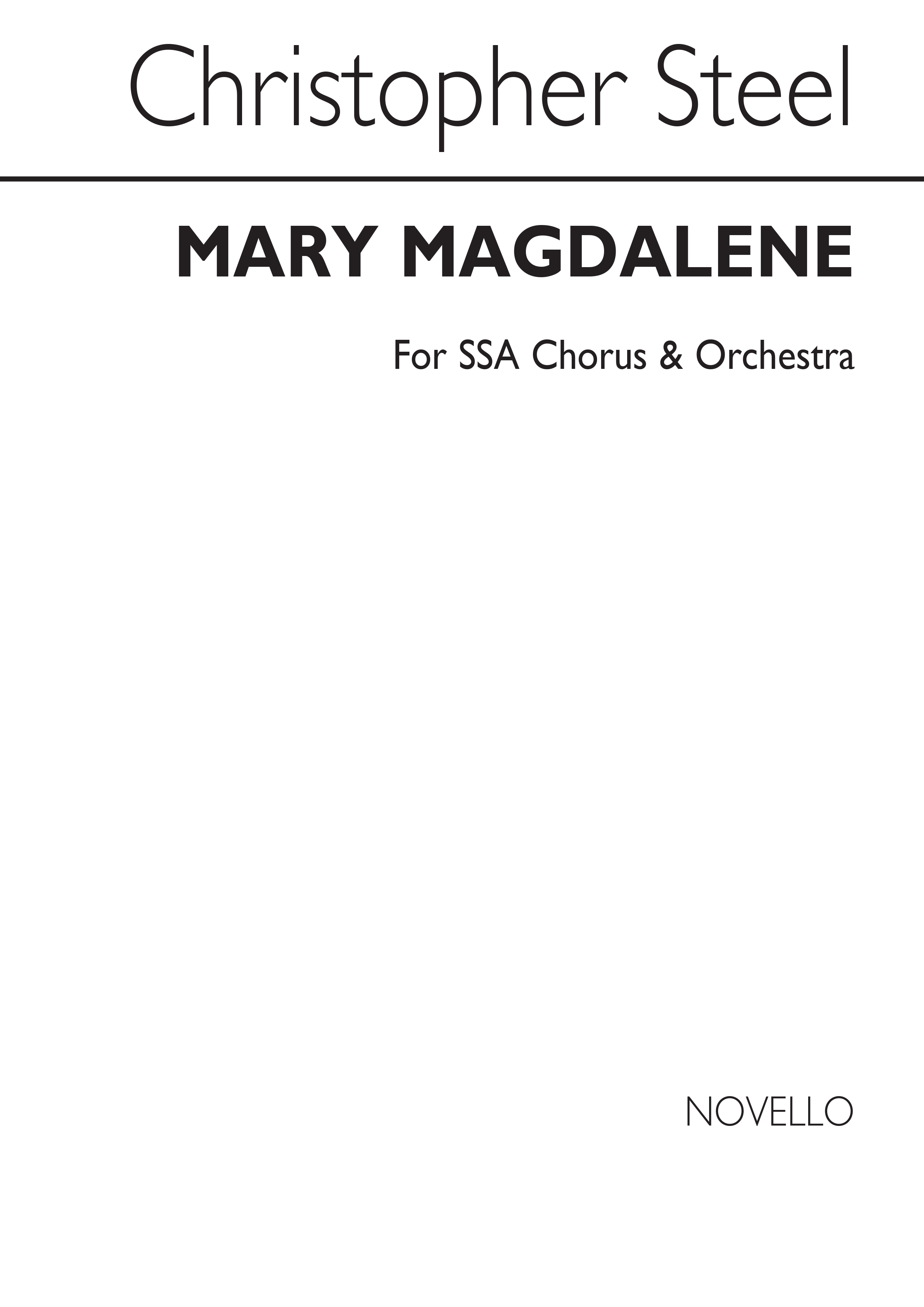 Steel: Mary Magdalene (Vocal Score)