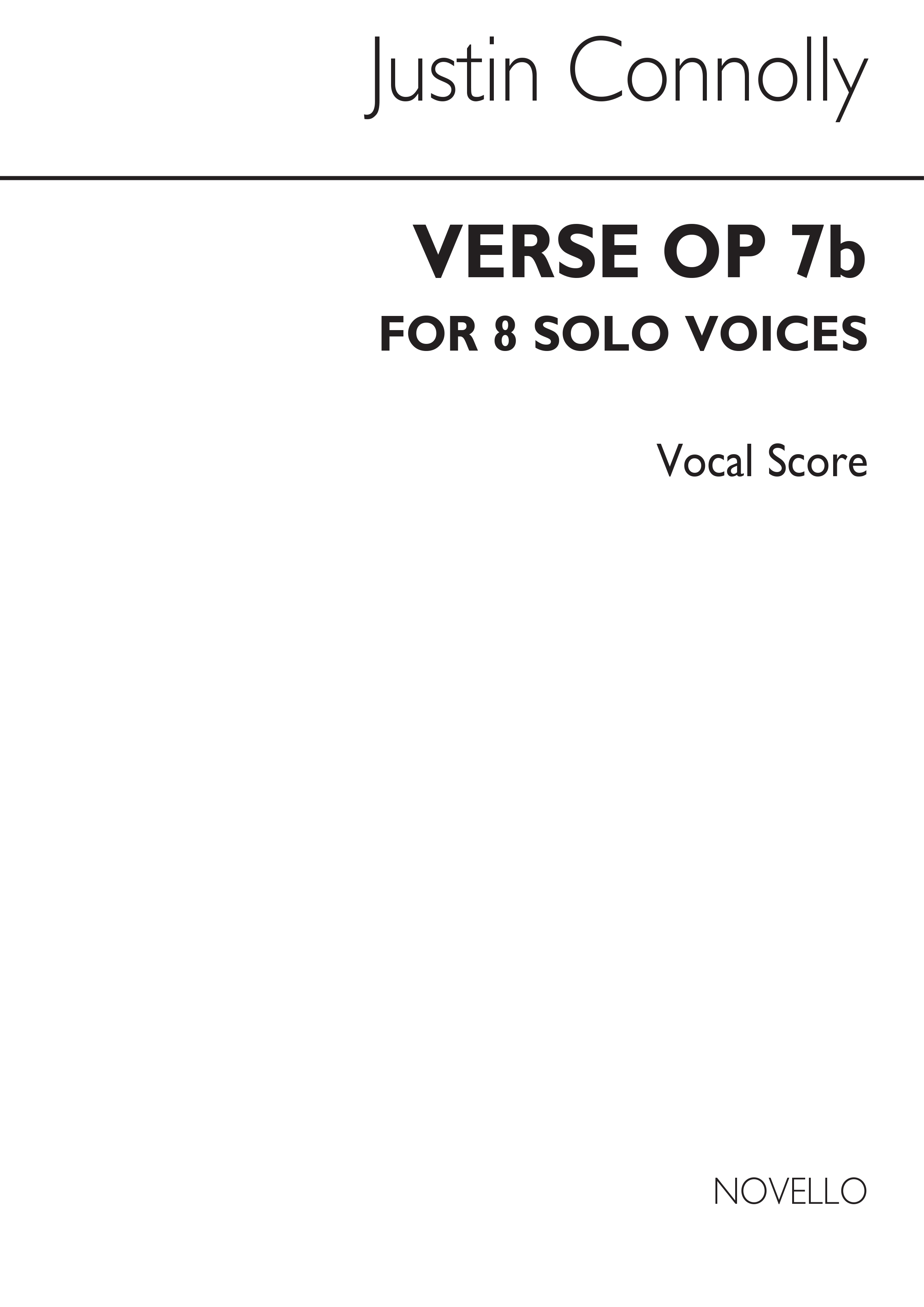 Connolly: Verse Op.7b (Vocal Score)
