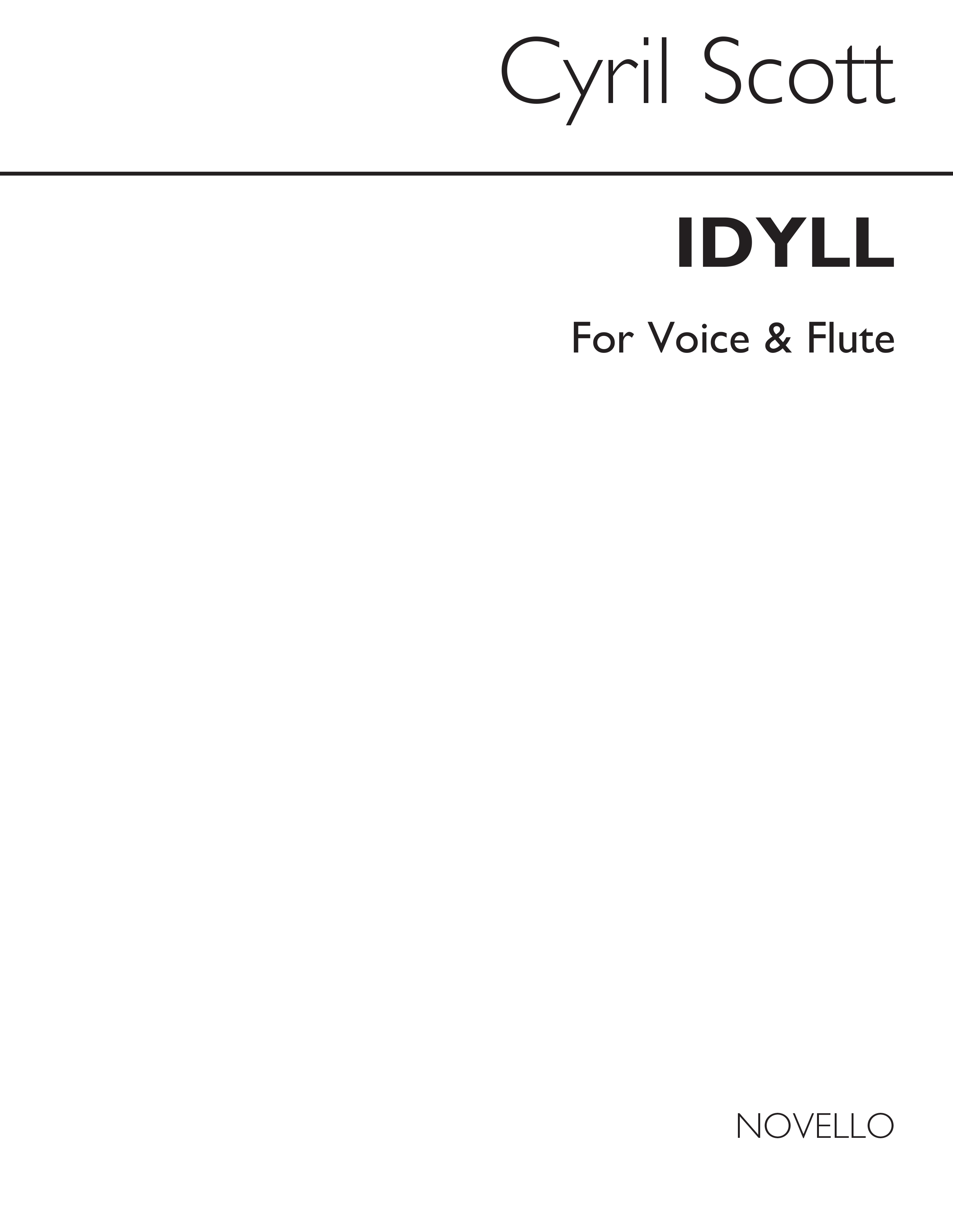 Cyril Scott: Idyll - Voice/Flute
