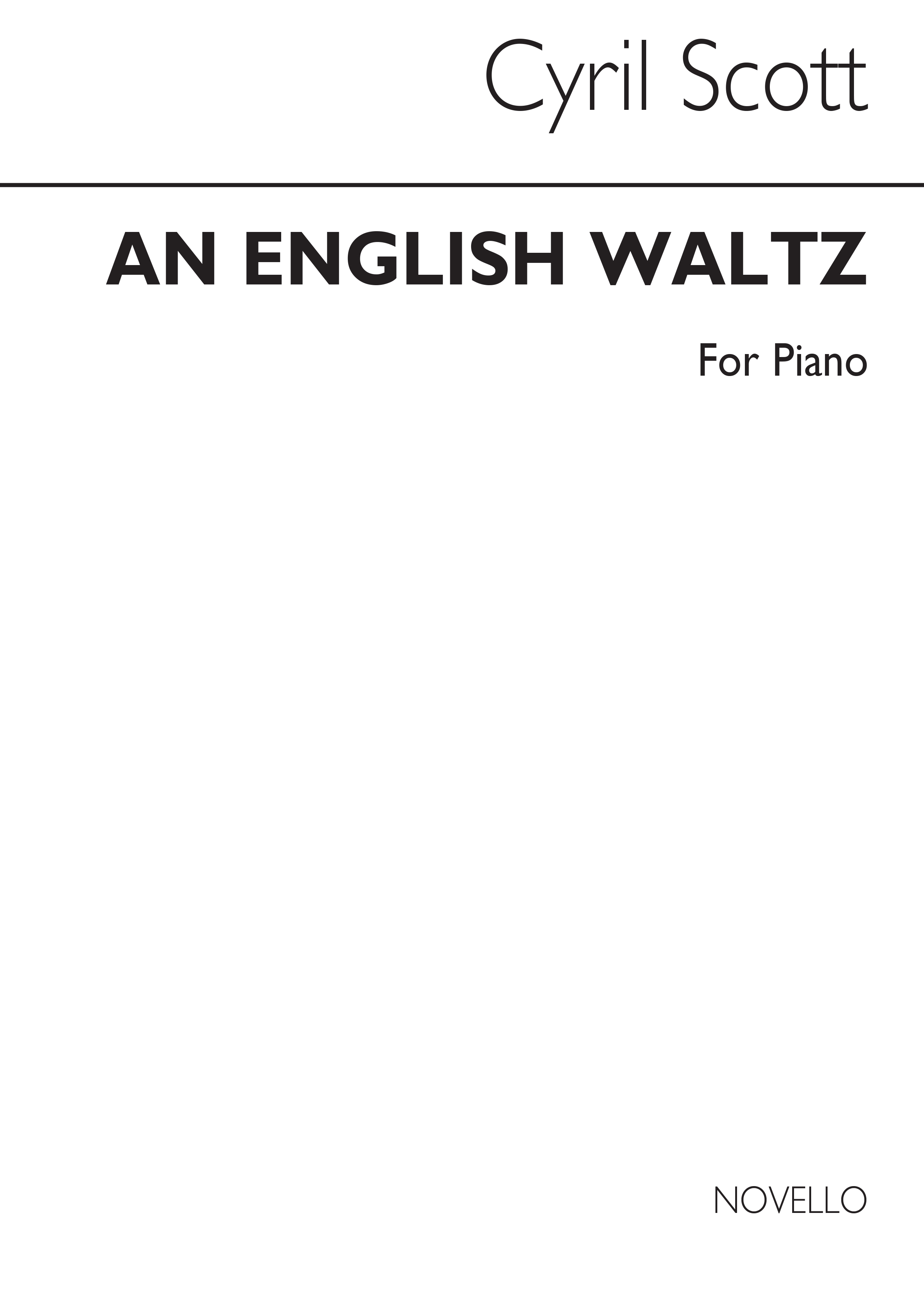Cyril Scott: An English Waltz (Revised Edition)